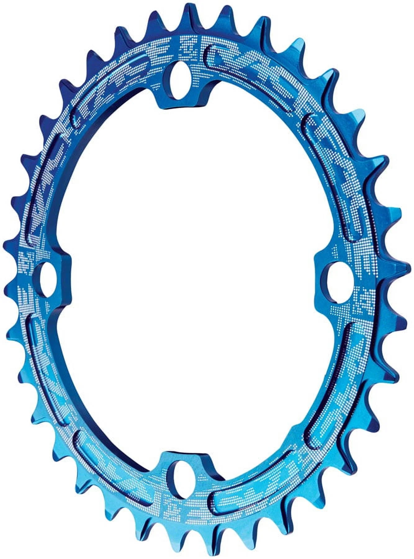 RaceFace Narrow Wide Chainring - Blue Tooth Count: 38 Chainring BCD: 104