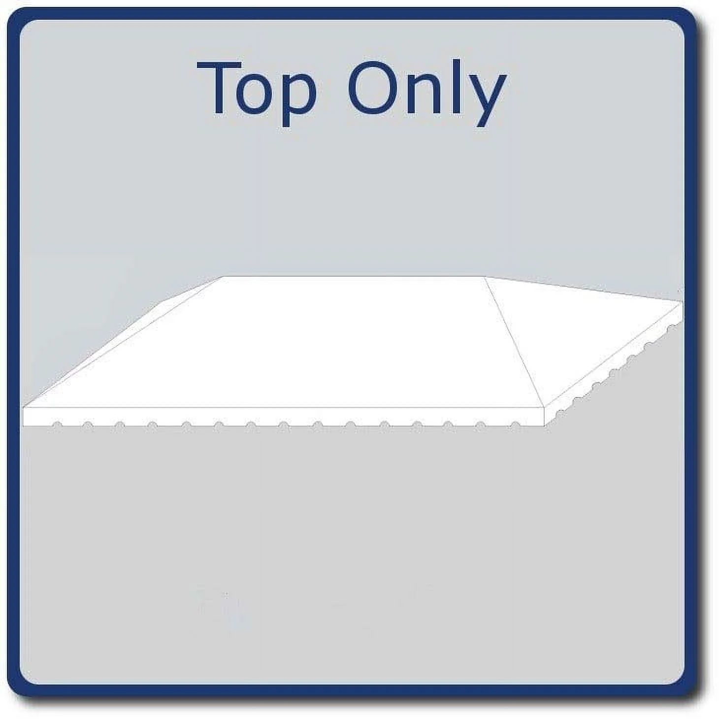 40x40 Replacement Premium West Coast Frame Tent Top White 2 Piece Sectional