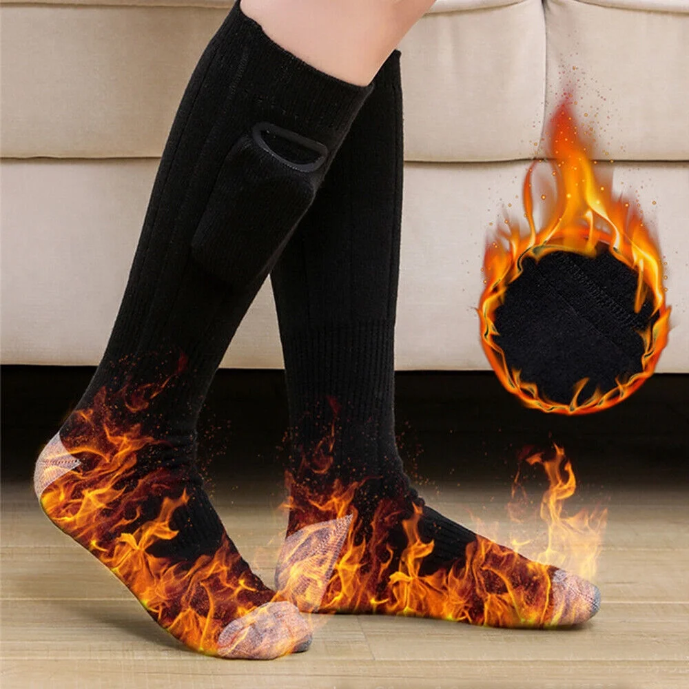 kydely High-Grade Heating Winter Warm Rechargeable Battery Electric Heated Socks Hunting Socks