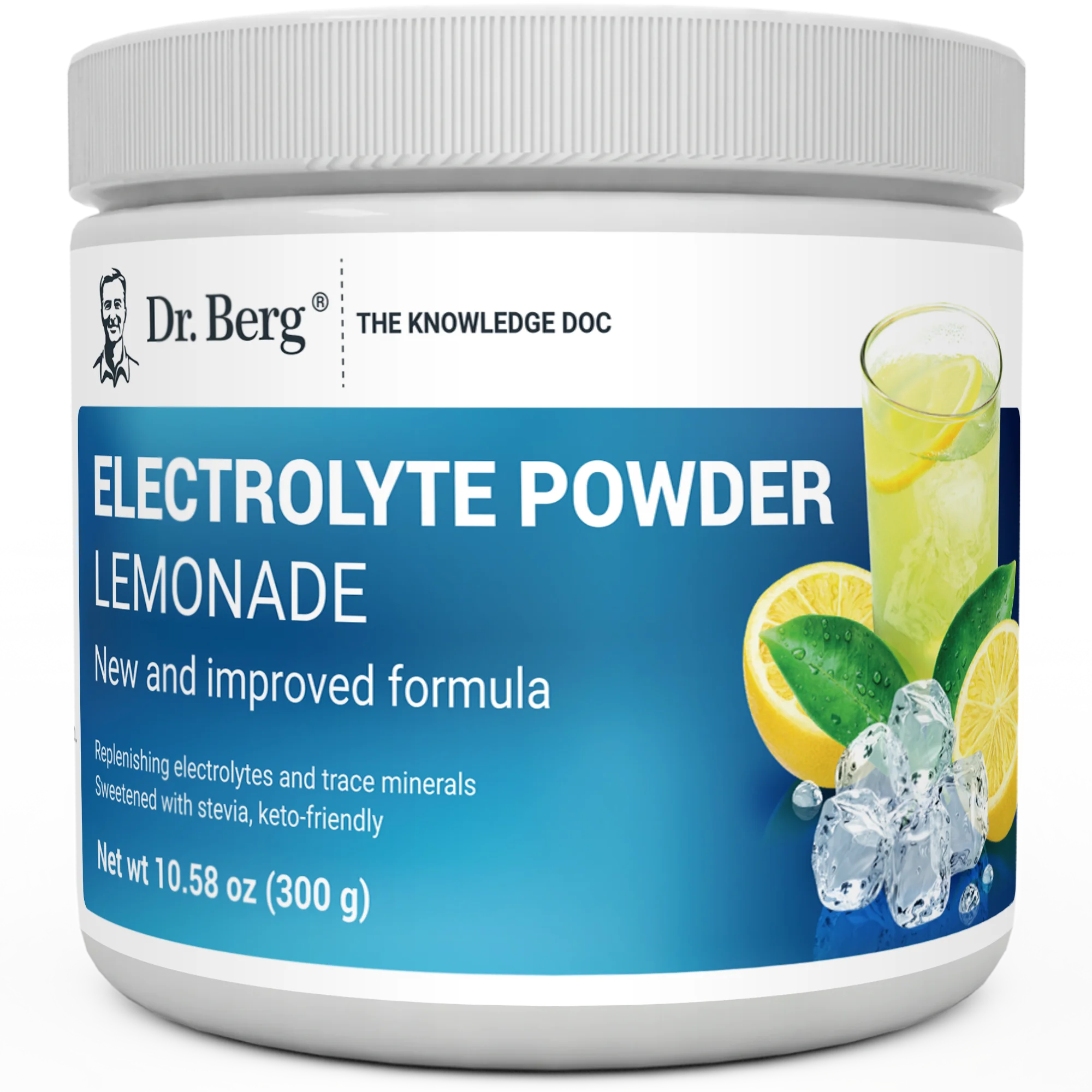 Dr. Berg Electrolyte Powder Lemonade - Hydration Powder, 50 Servings