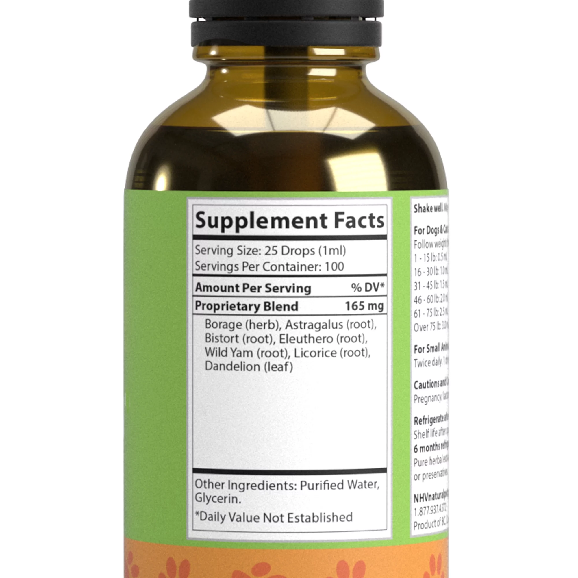 NHV Supraglan - Suppor for Adrenal Dysfunction, Cushing's Disease, and Addison's in Cats, Dogs, Pets