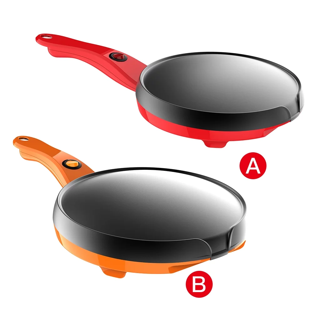 Crepe Maker Non-Stick Pancake Pan Household Electric Griddle with Handle Hook