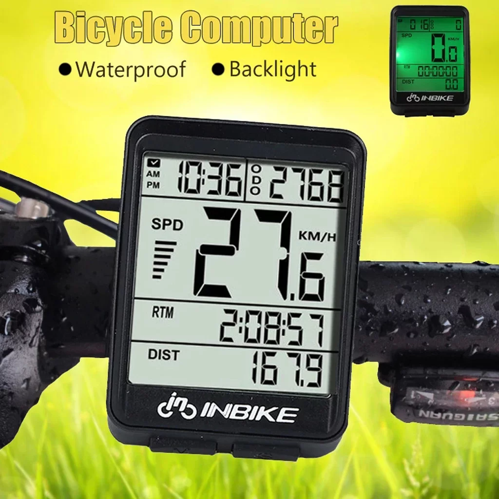 YOHOME Bicycle Computer Waterproof Wireless LCD Odometer Bicycle