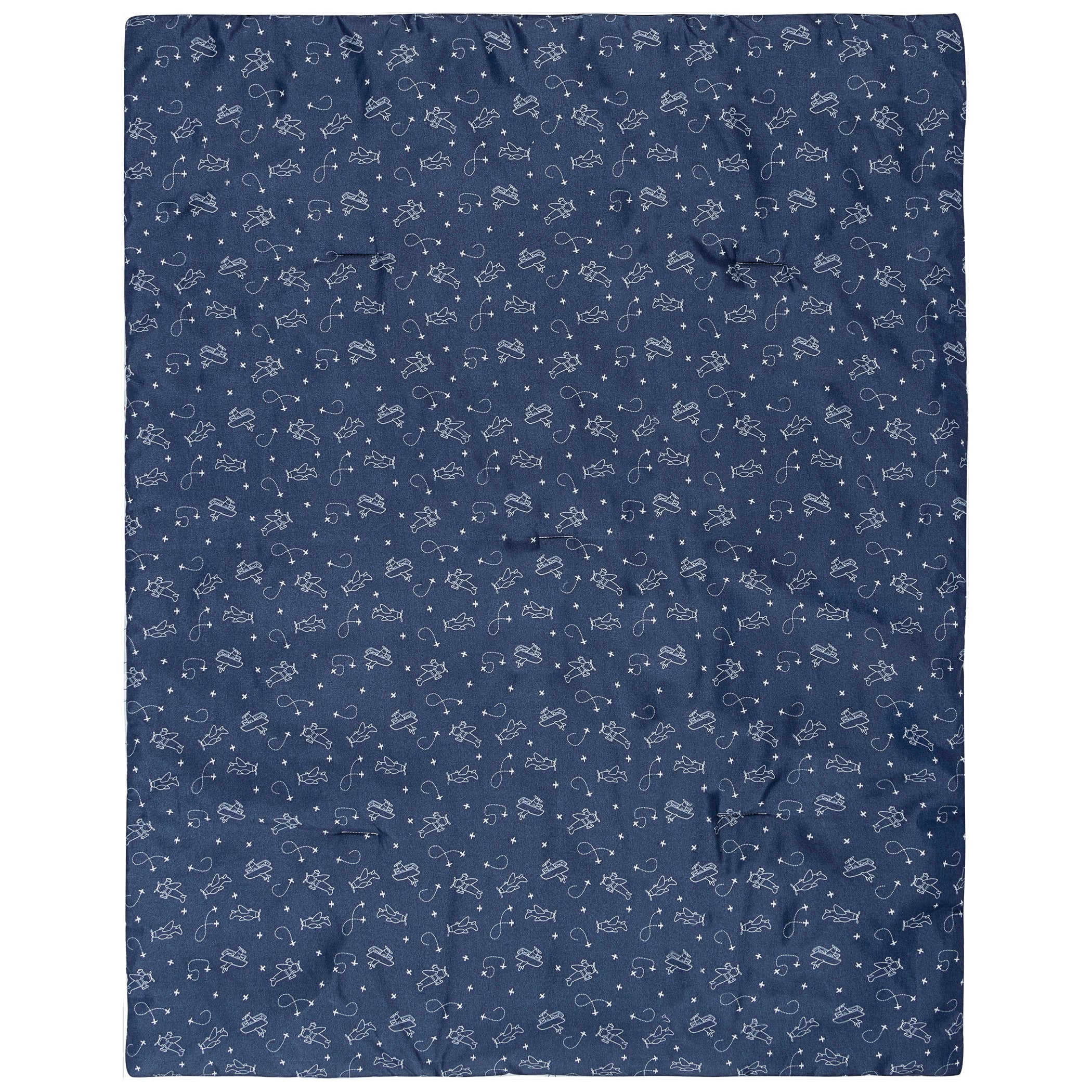 Sammy & Lou Unisex Air Travel 3pc Crib Bedding Set, Infant, 200 Thread Count, Airplane Character