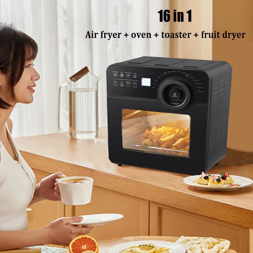 FOOING 16 in 1 Air Fryer Toaster Oven 14L Capacity 15 QT with 8 Accessories & Recipe