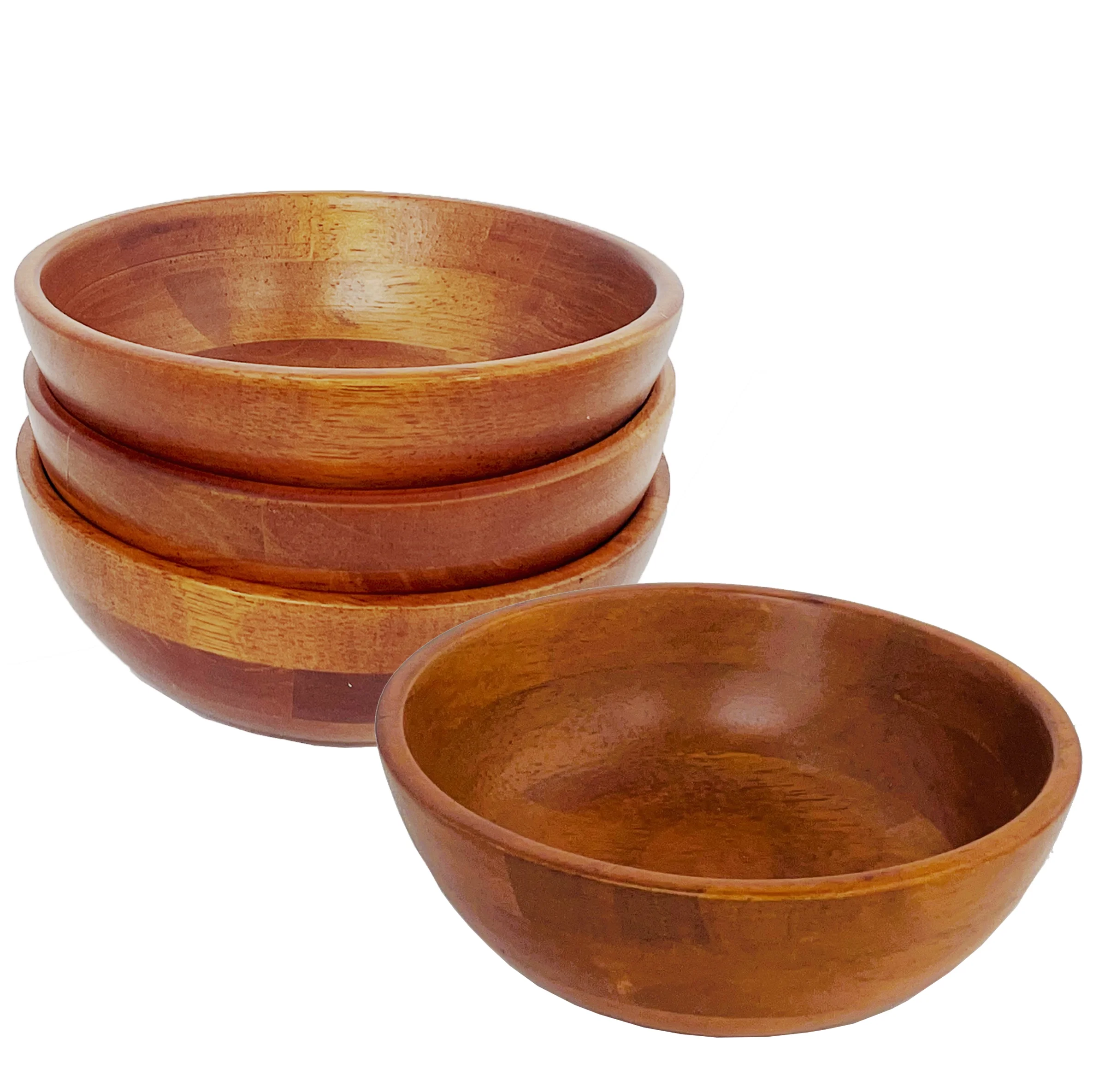 7 Piece Wood Salad Bowl Set by Woodard & Charles