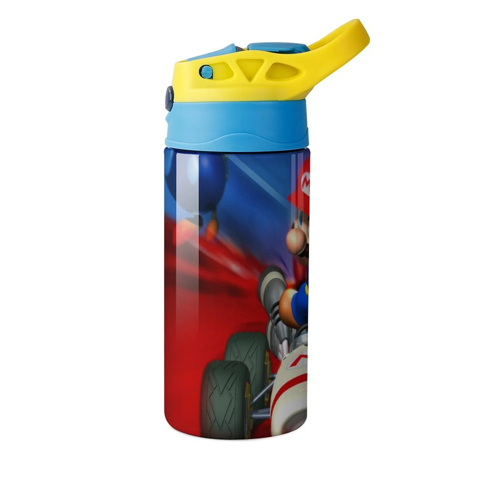 Game Mario Kid's Insulated Water Bottle With Straw Vacuum Stainless Steel Cup Leak-Proof Children Toddler Thermoses