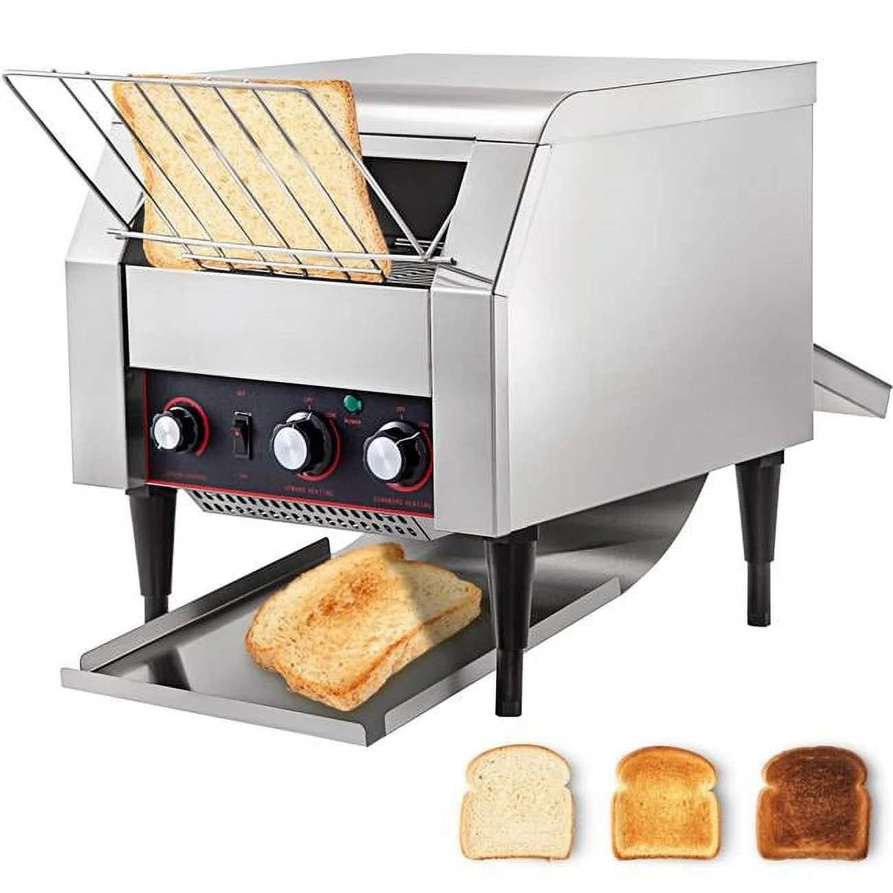 Vevor KXLSDSLTT-4500001V1 2600W 450 Slices per Hour Commercial Conveyor Toaster