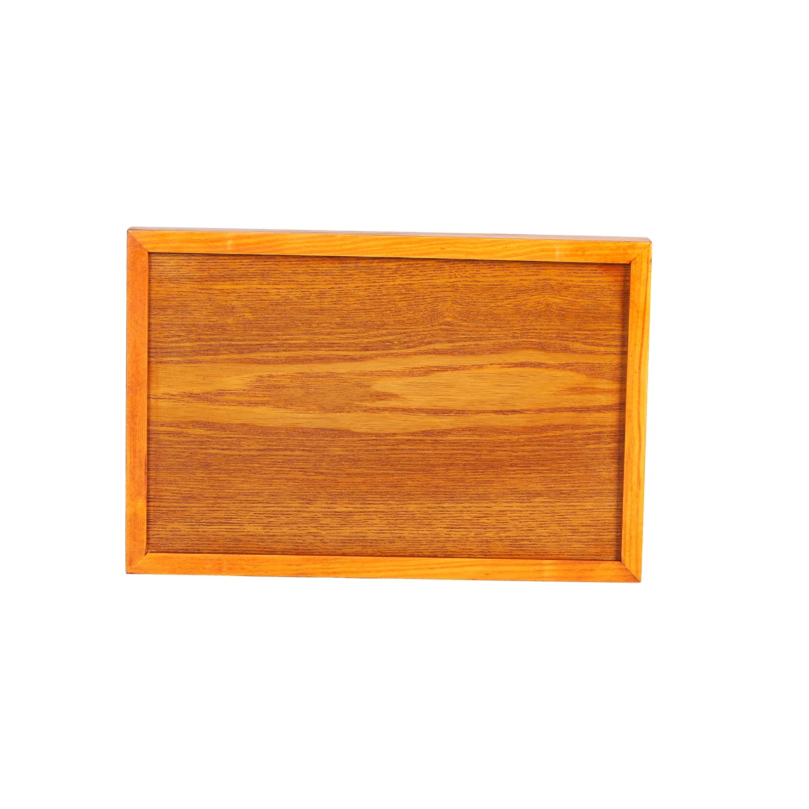 Delaman Wooden Serving Tray Large with Handles Homes & Gardens for Tea Water Drinks Breakfast Food  (Brown, Rectangle)