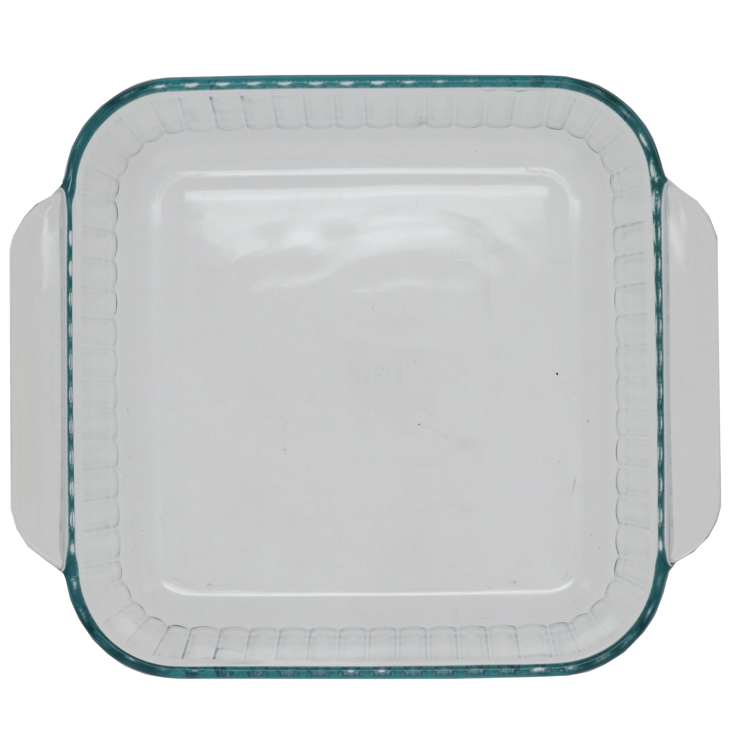 Pyrex 222-SC 2-Quart Sculpted Square Clear Glass Food Storage Casserole Baking Dish (2-Pack)