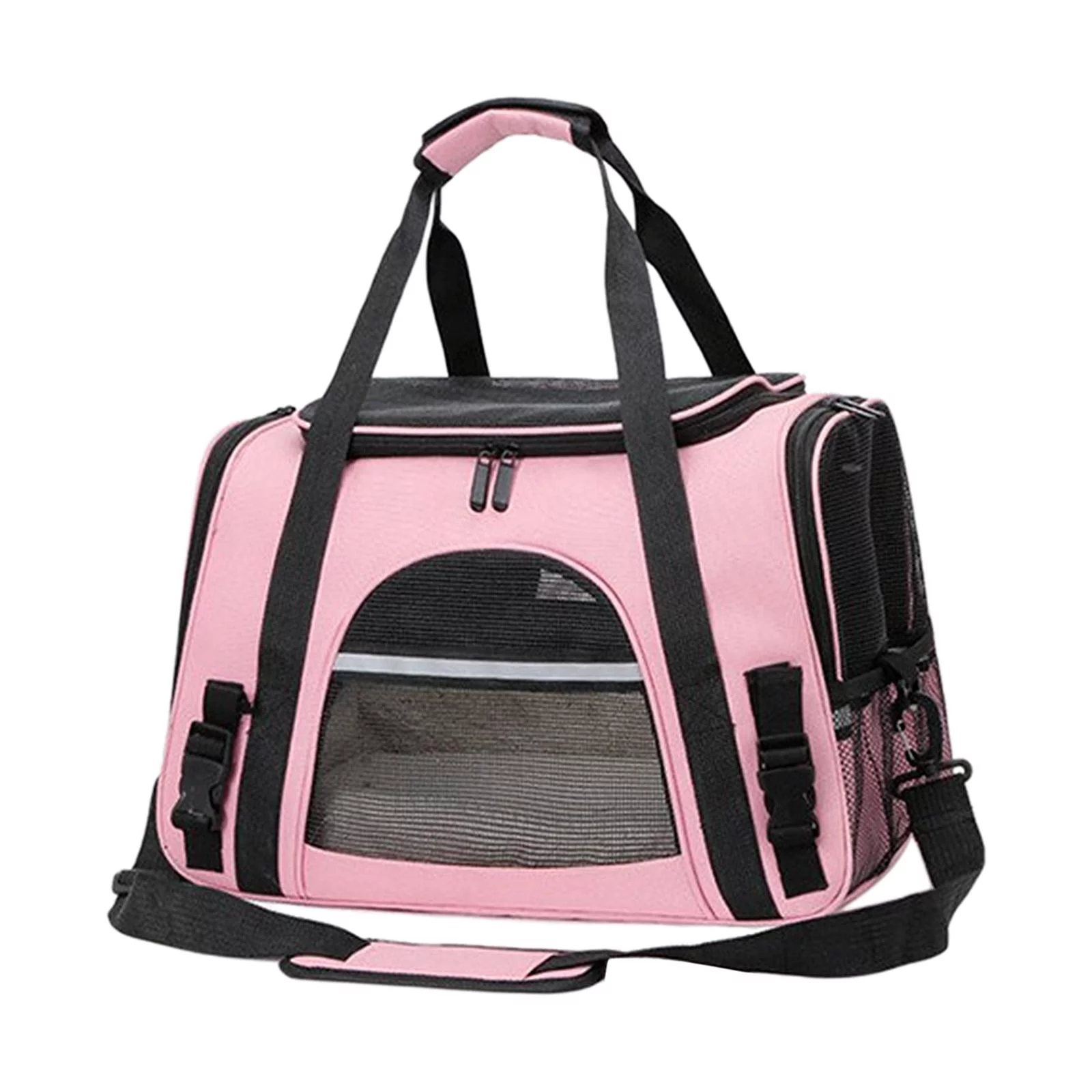 Portable Cat Carrier , Soft-Sided Pet Travel Carrier for Small Cats, Dogs Puppy Comfort Portable Foldable Pet Bag Outgoing Transport Pets Bags - Pink