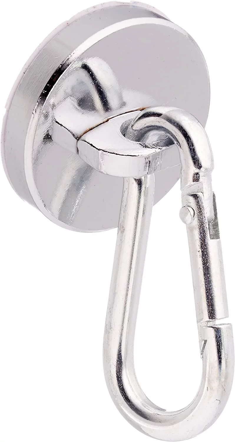 MASTER MAGNETICS 07587 Neoprene Magnet/Carabineer Hook