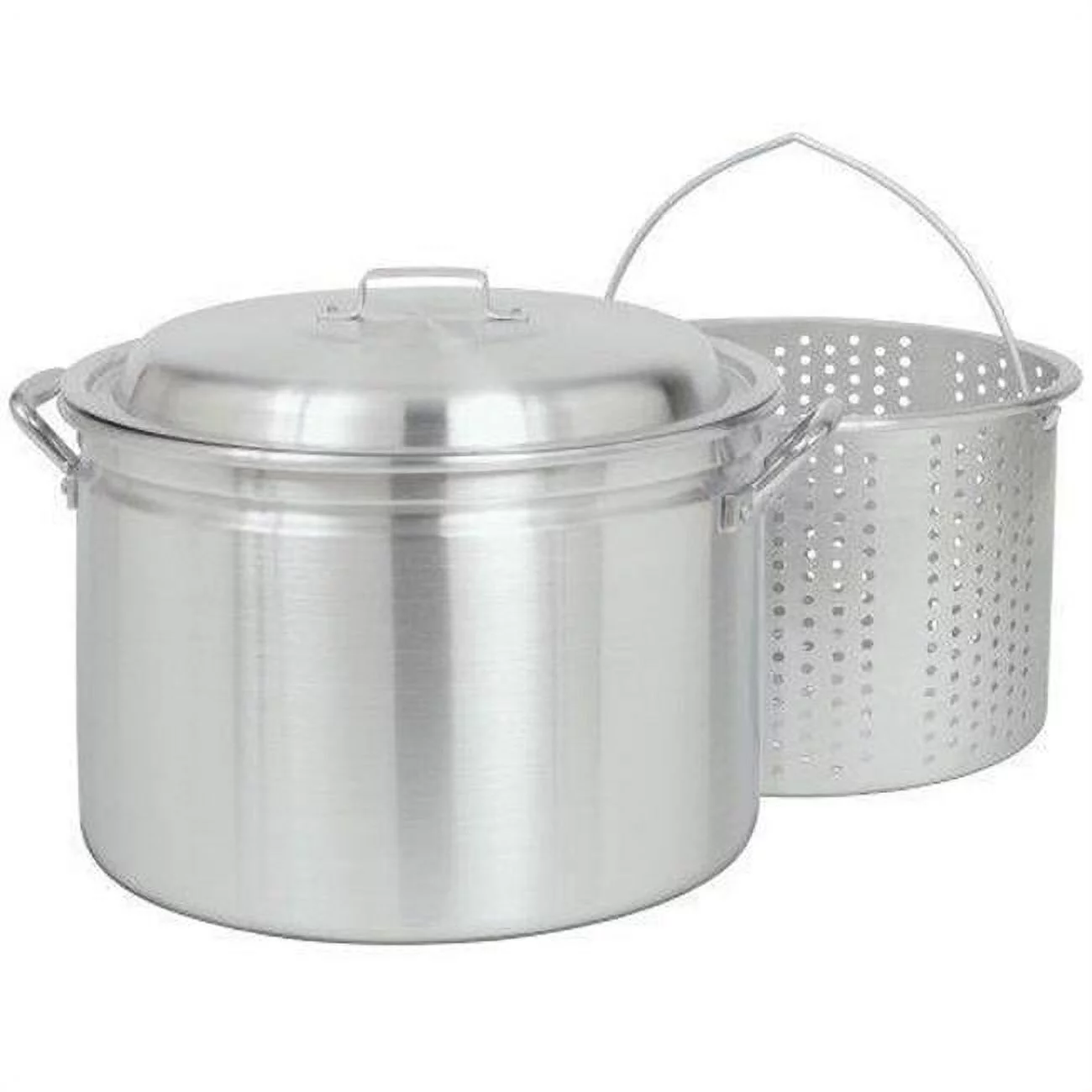 34-Qt. Fryer- Steamer with Lid and Basket - Aluminum
