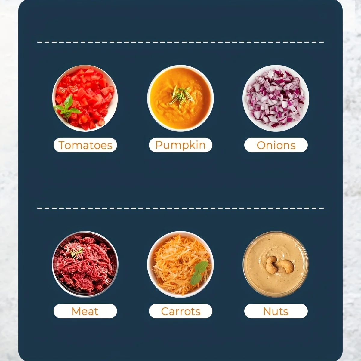 2 Cups Electric Vegetable Chopper & Mini Food Processor, kitchen Accessories