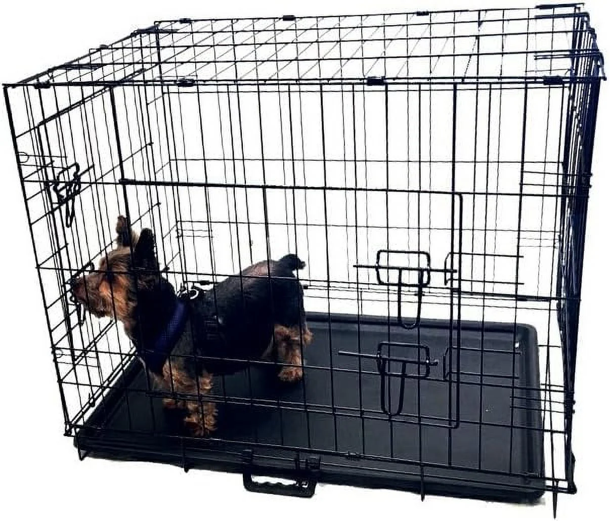 Folding Kennel Crate With Divider, 24