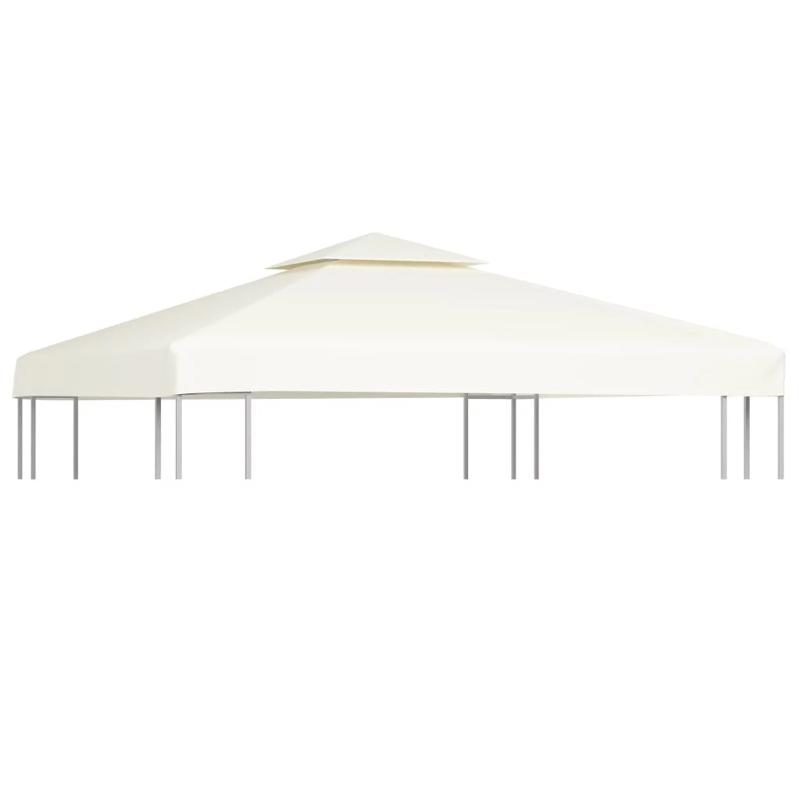 Andoer Gazebo Cover Canopy Replacement 9.14 oz/yd² Cream White 10'x10'