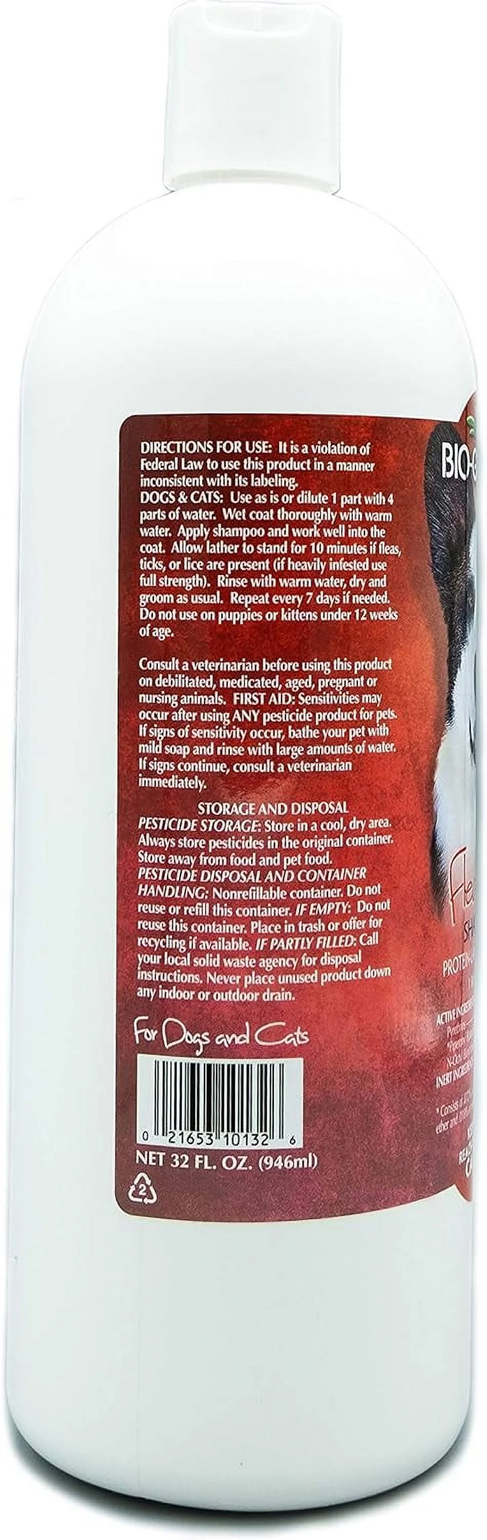 Bio-groom fluidea and tick shampoo, 32-oz bottle