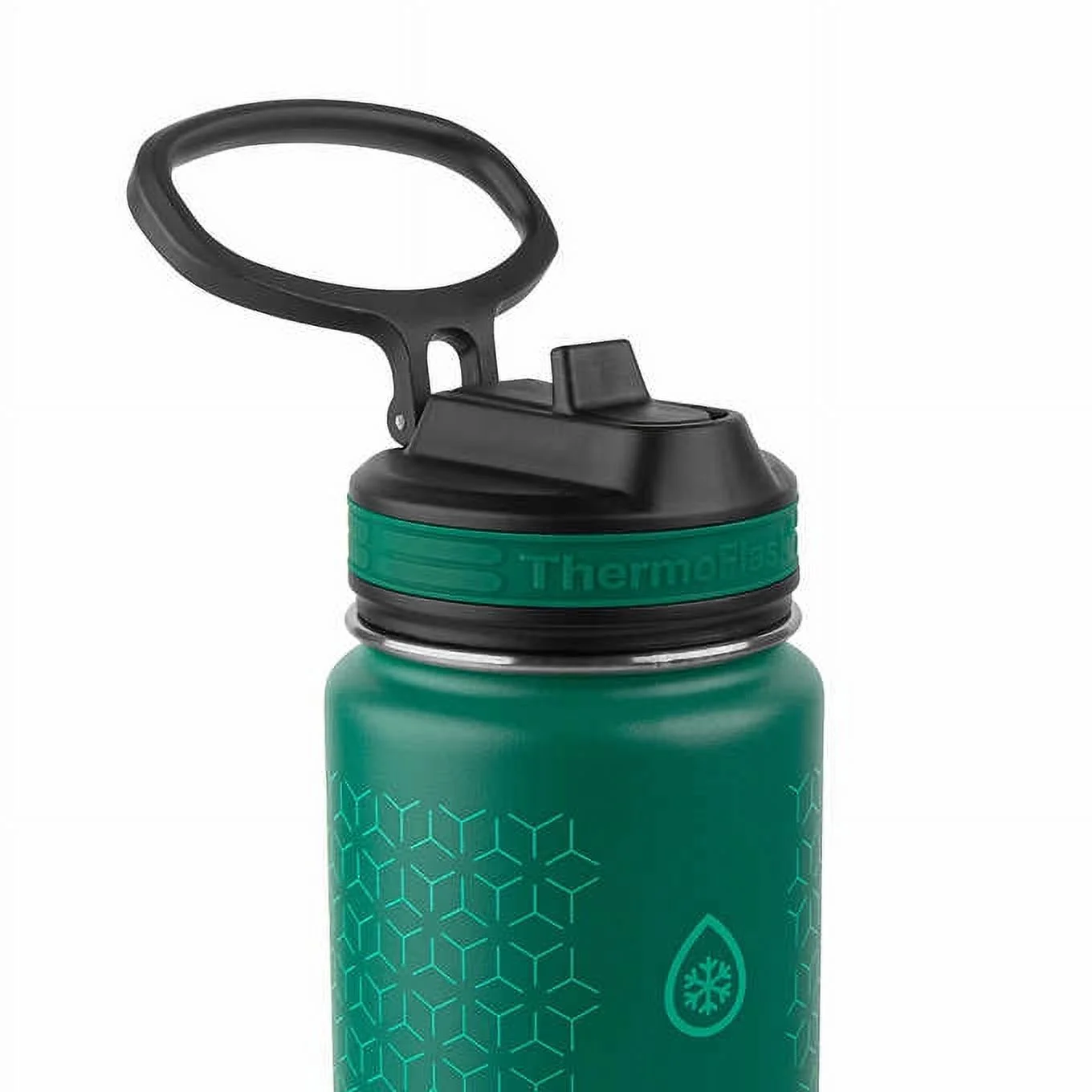 ThermoFlask 24oz Stainless Steel Insulated Water Bottles, 2-pack  ( Green / Black )