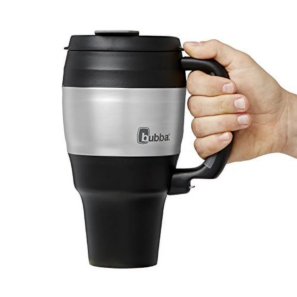 bubba Classic Stainless Steel Mug with Handle Black, 34 fl oz.