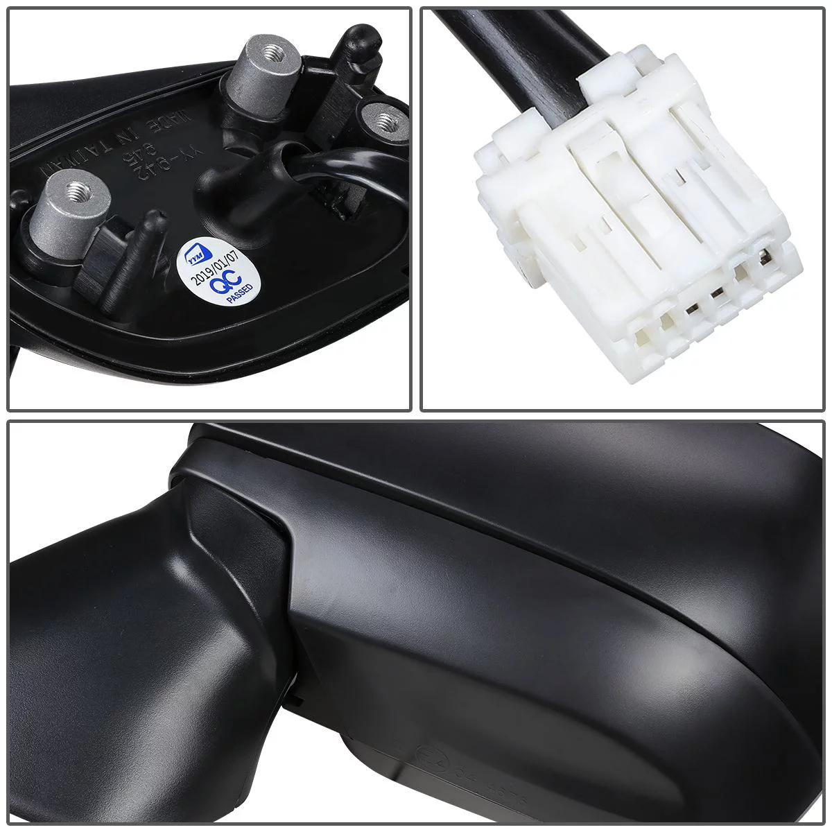 DNA Motoring OEM-MR-SU1320127 For 2012 to 2014 Subaru Impreza XV Crosstrek OE Style Powered+Heated Driver / Left Side View Door Mirror 91036FJ210-FPM