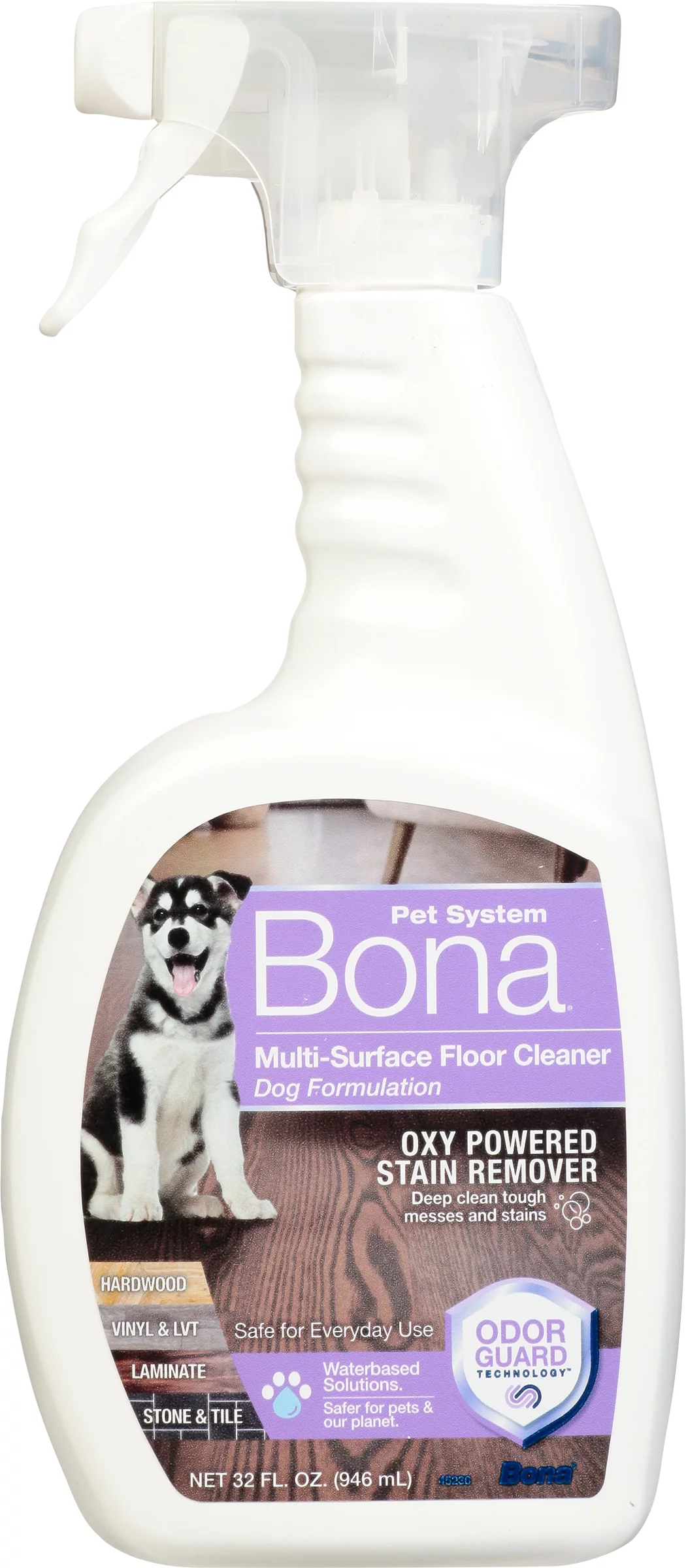 Bona Kemi USA 105806 32 oz Trigger Spray Dog Formula Multi-Surface Floor Cleaner