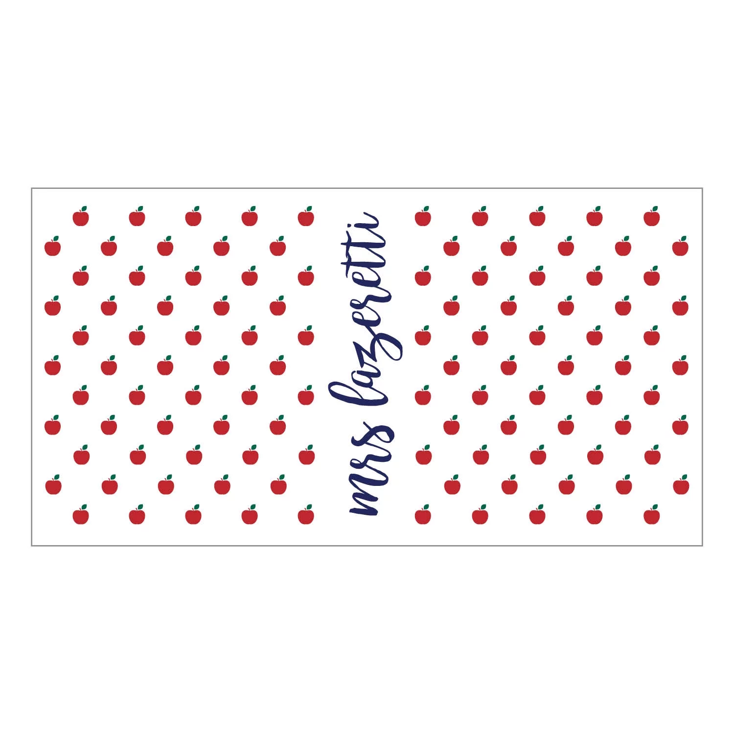 Personalized Apples Stainless Steel Water Bottle