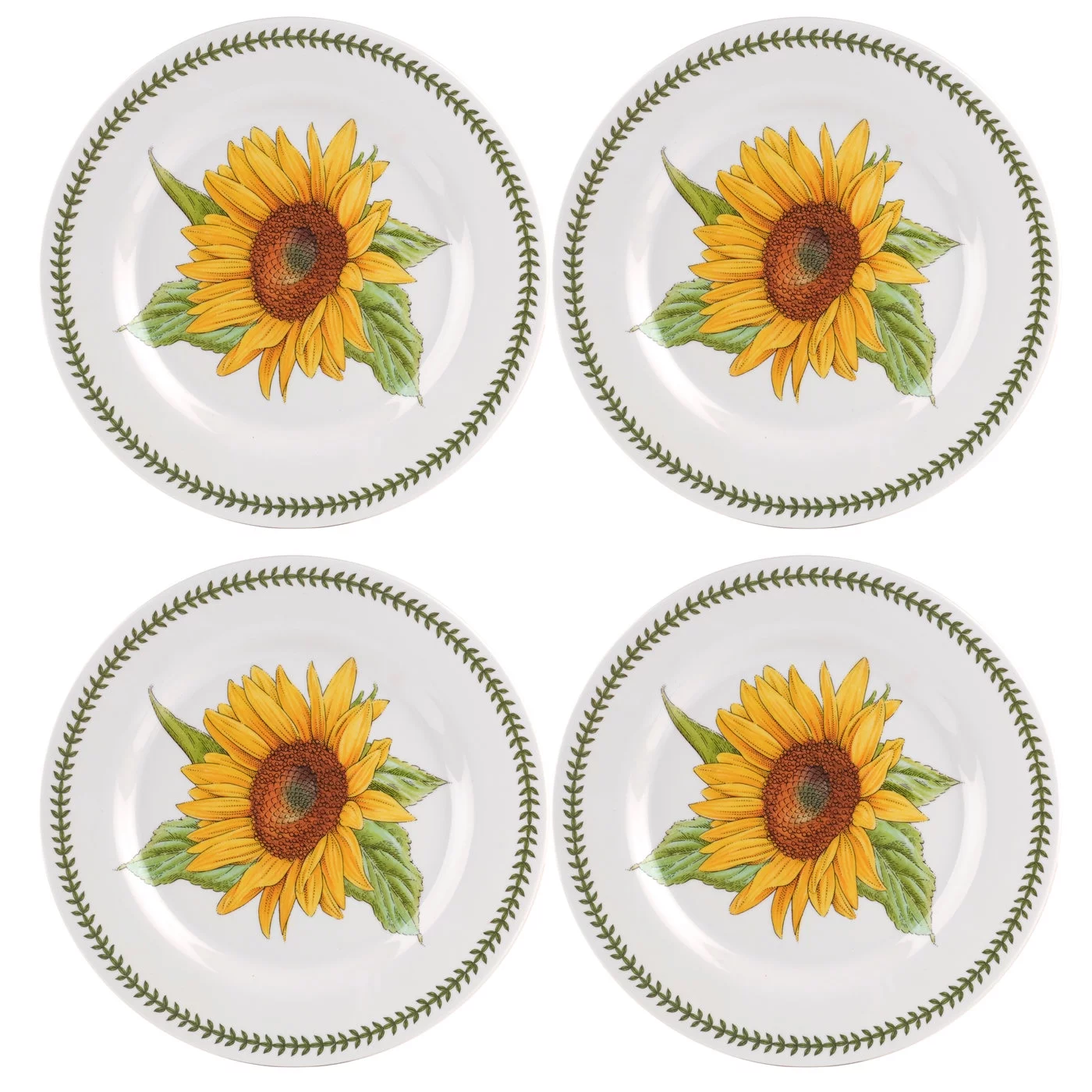 Portmeirion - Botanic Garden Collection- 12 Piece Melamine Dinnerware Set- for Outdoor / Indoor Use, Shatterproof, Lightweight, BPA Free, Dishwasher Safe - Service for 4  Floral Motif