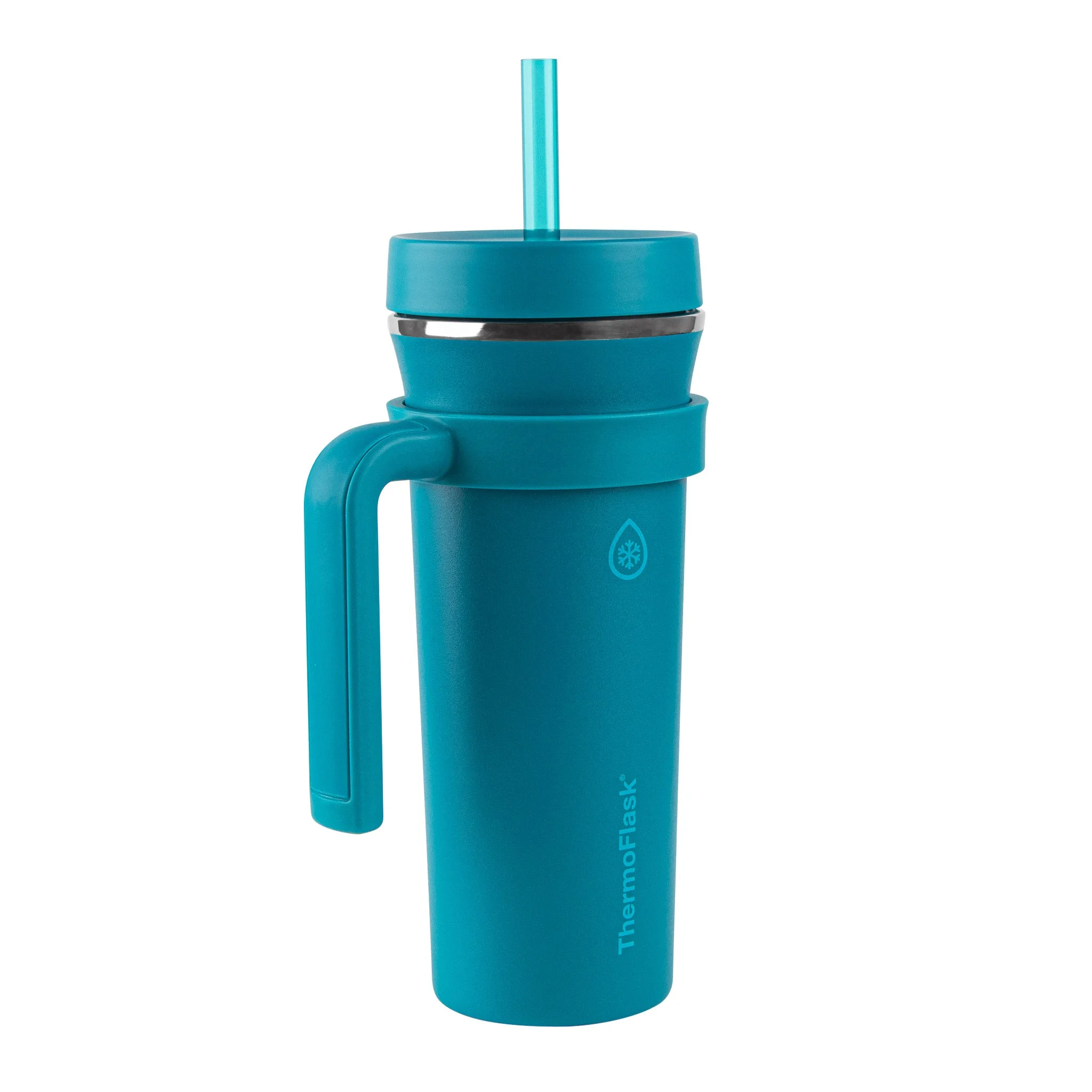 32-Ounce Insulated Standard Straw Tumbler with Handles - Set of 2