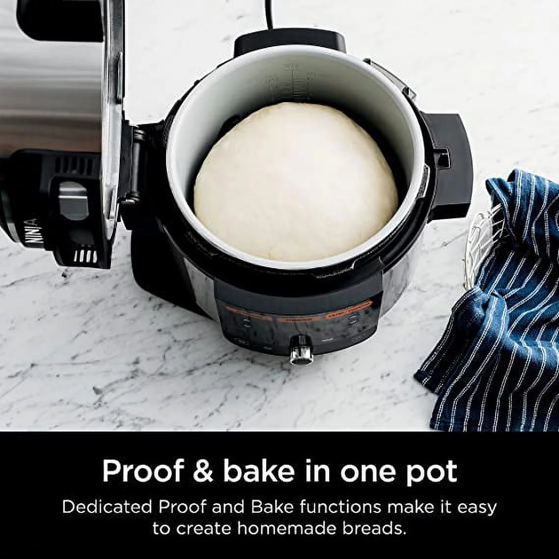 Open Box Ninja Foodi 14-in-1 6.5 QT Pressure Cooker Steam Fryer Smart Lid OL501 - Black