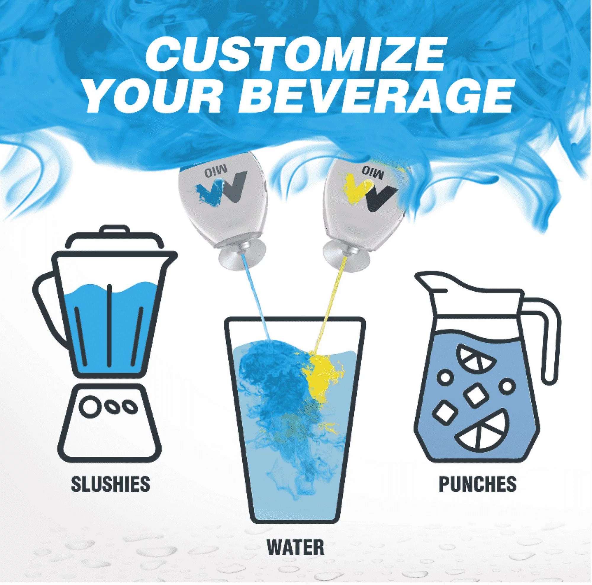 MiO Blueberry Lemonade Liquid Water Enhancer , Caffeine Free, 1.62 fl oz Bottle (Pack-5)