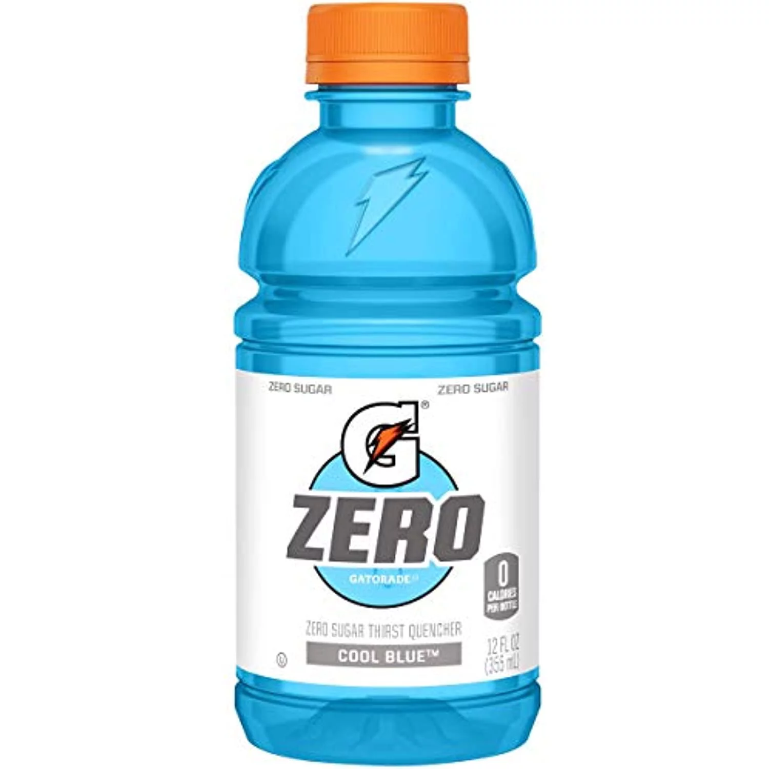 Gatorade G Zero Thirst Quencher, Cool Blue, 12Oz Bottles (6 Pack)