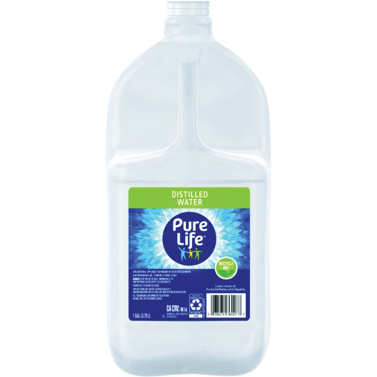 6 PK, Purelife 1 Gal. Distilled Water, Front Handle