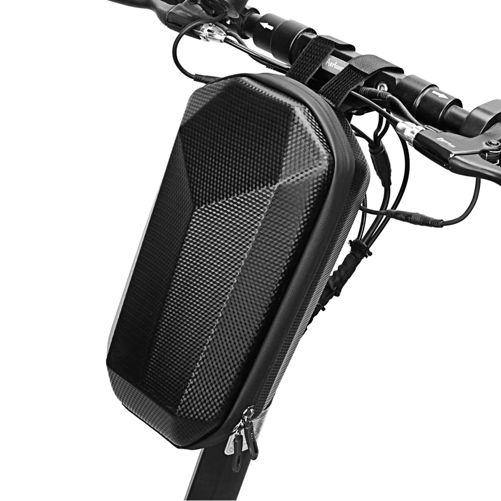 Tomshoo Handlebar Pack, Waterproof Bag for Electric , PU Leather and EVA Material, Quick Release Mounting Straps