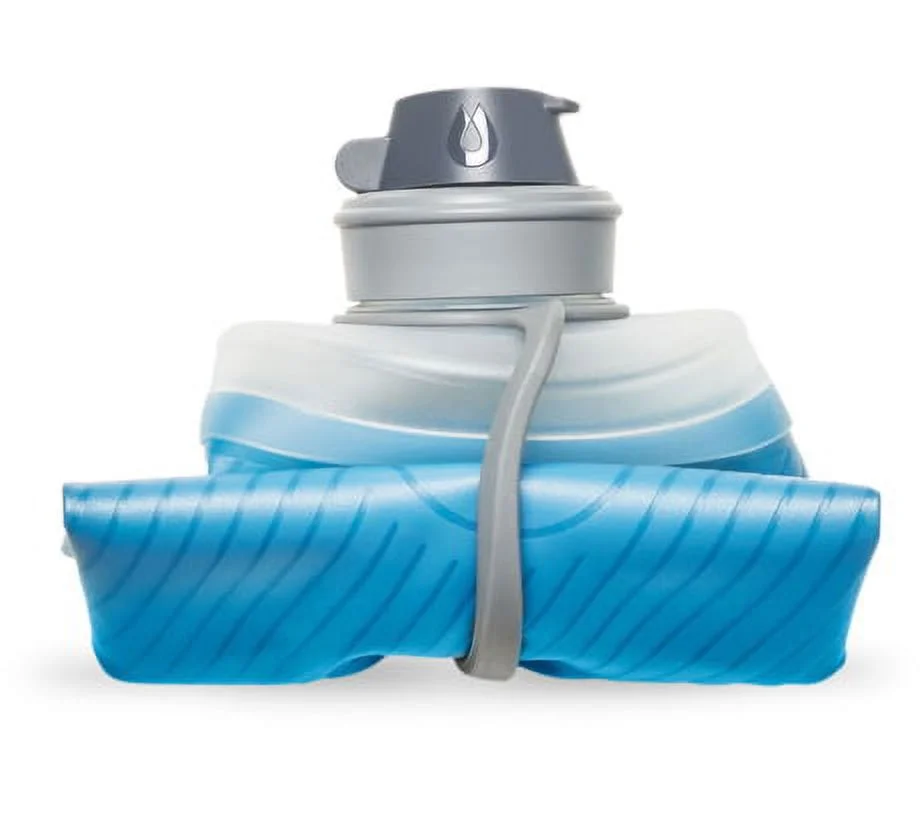 HydraPak Flux Water Bottle, Tahoe Blue, 1L/32oz,