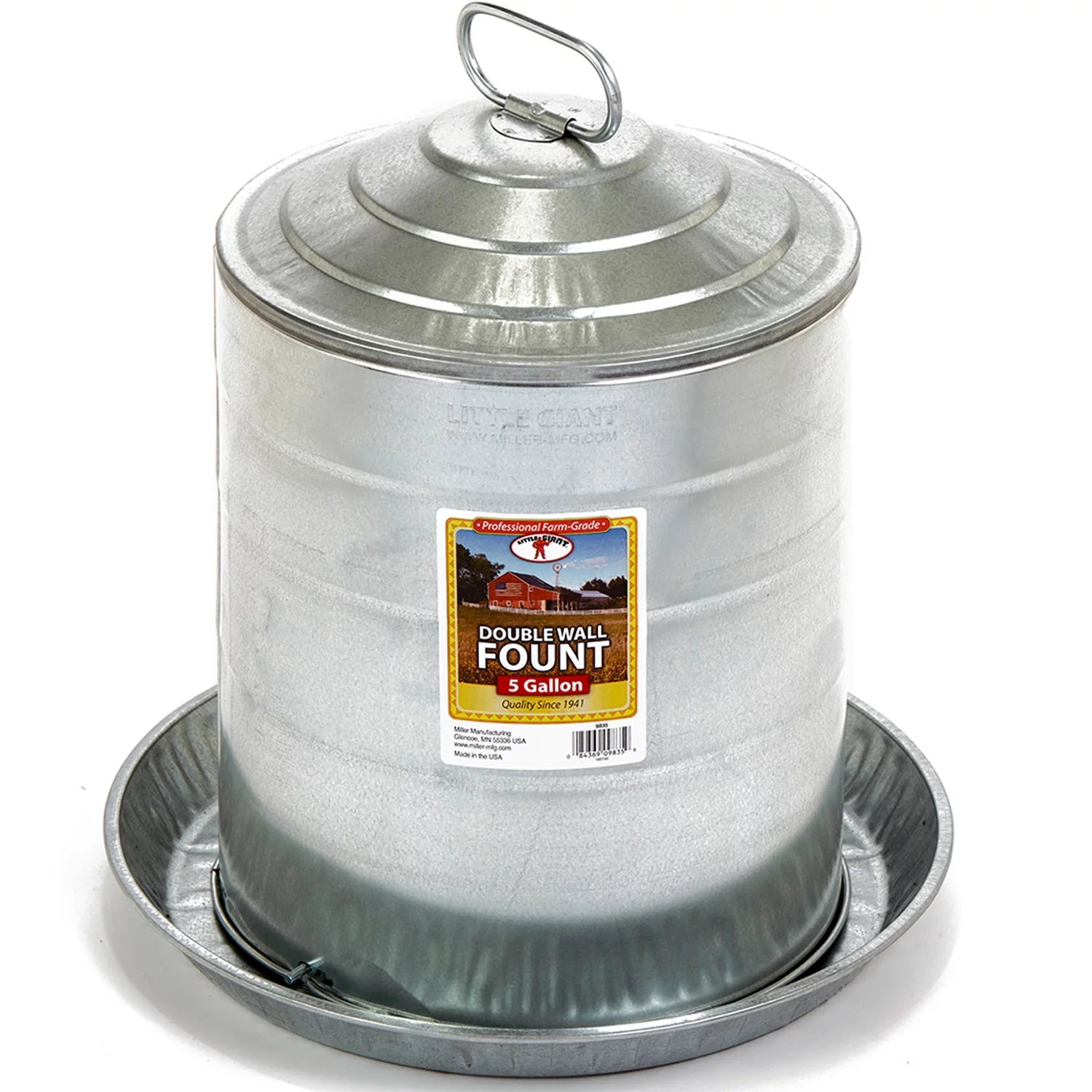 Miller 9835 Poultry Fount, 5 Gallon