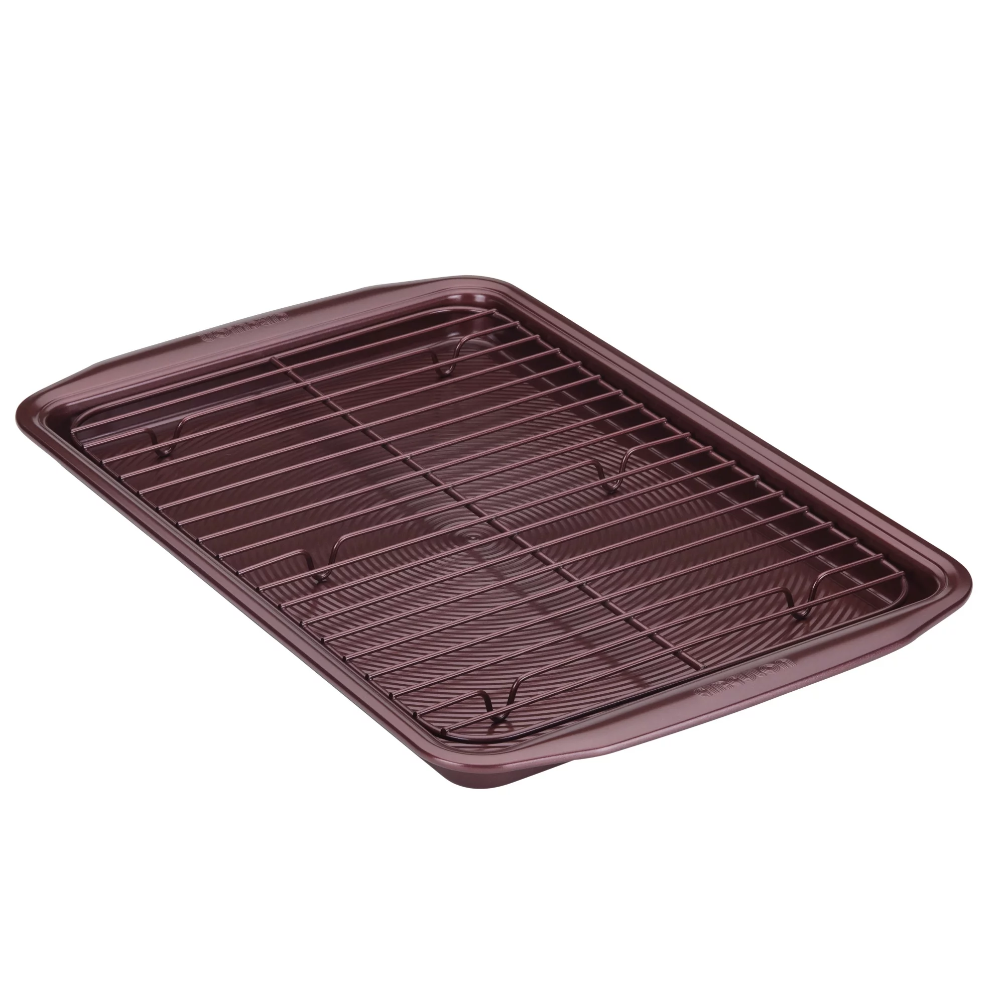 Circulon 2 Piece Nonstick Bakeware Cookie Pan Set, Merlot