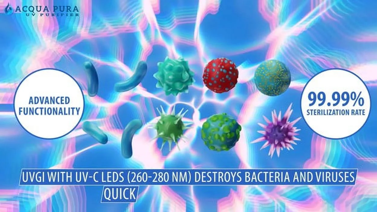 ACQUA PURA UV PURIFIER SELF-CLEANING STAINLESS STEEL INSULATED WATER BOTTLE