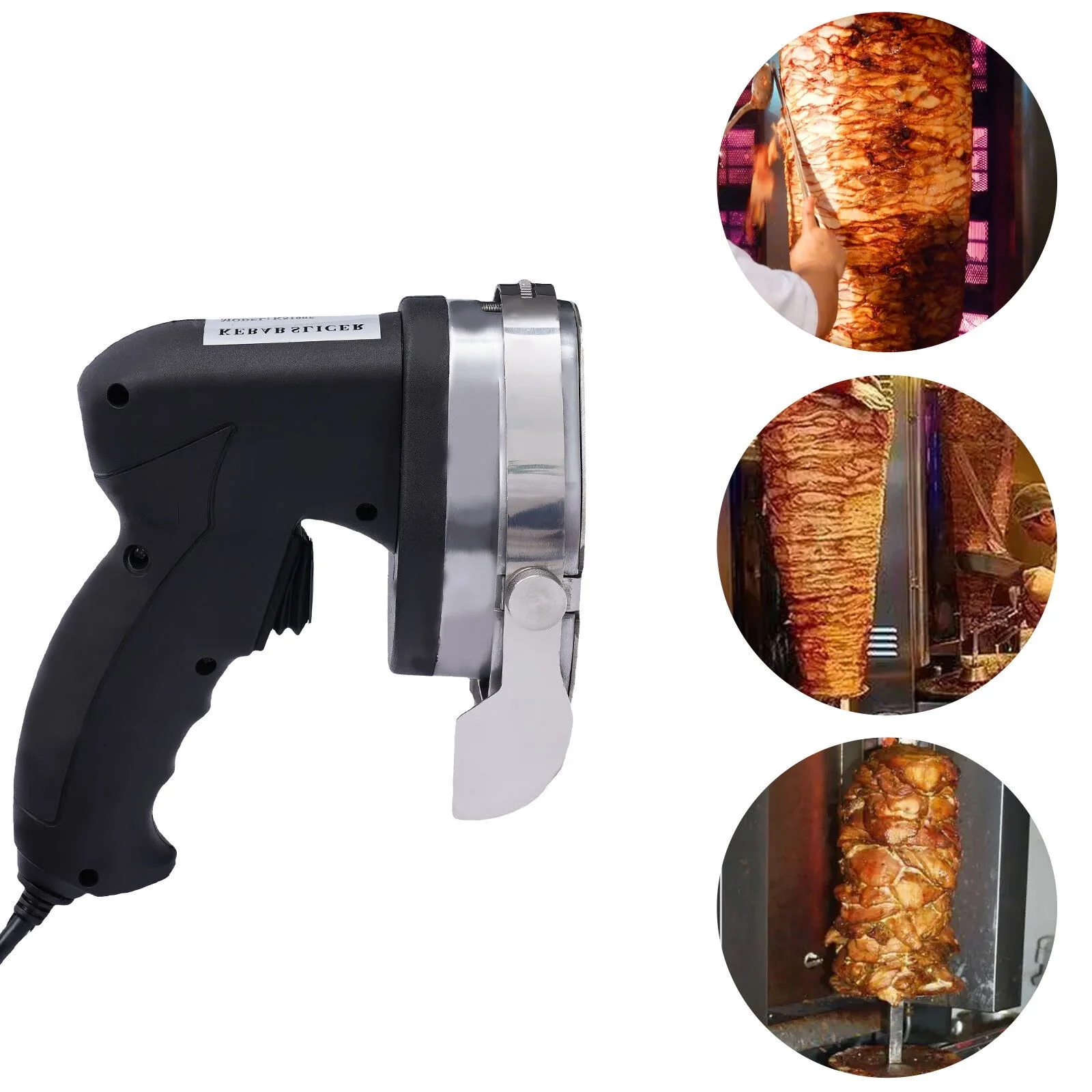 Professional Electric Shawarma Doner Kebab Knife Electric Barbecue Knife Electric Doner Kebab Meat Carver Slicer