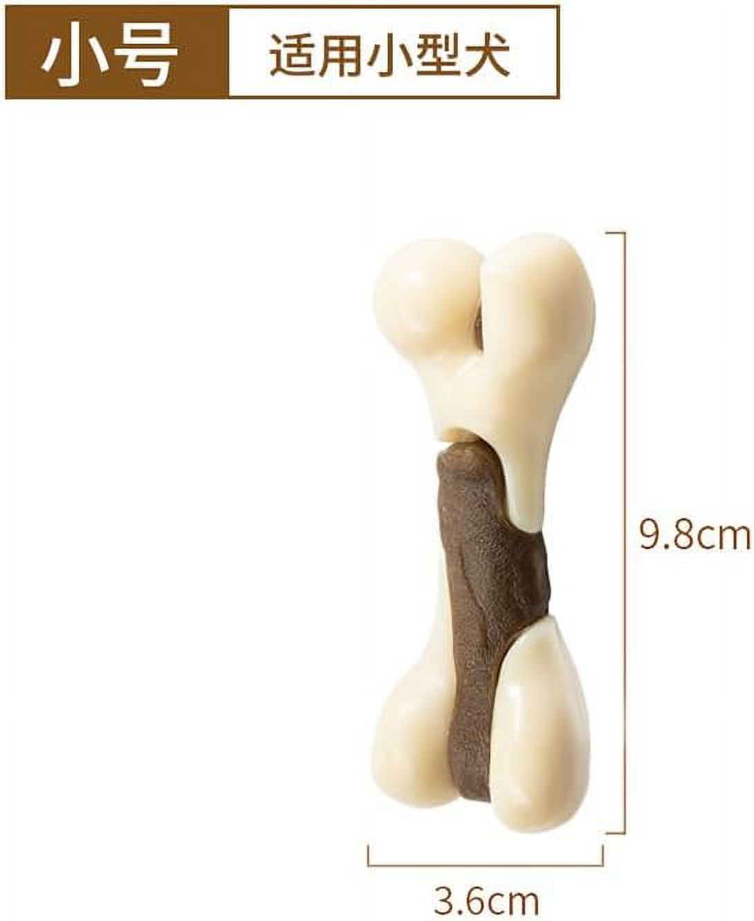 Intertest 2 Eat and Play with Bones, Clean Teeth, Grind Teeth, Stick Cowhide, Stick Dog Bite Gum, Hind Leg Bone Chew Dog Bite Toy, Pet Toy