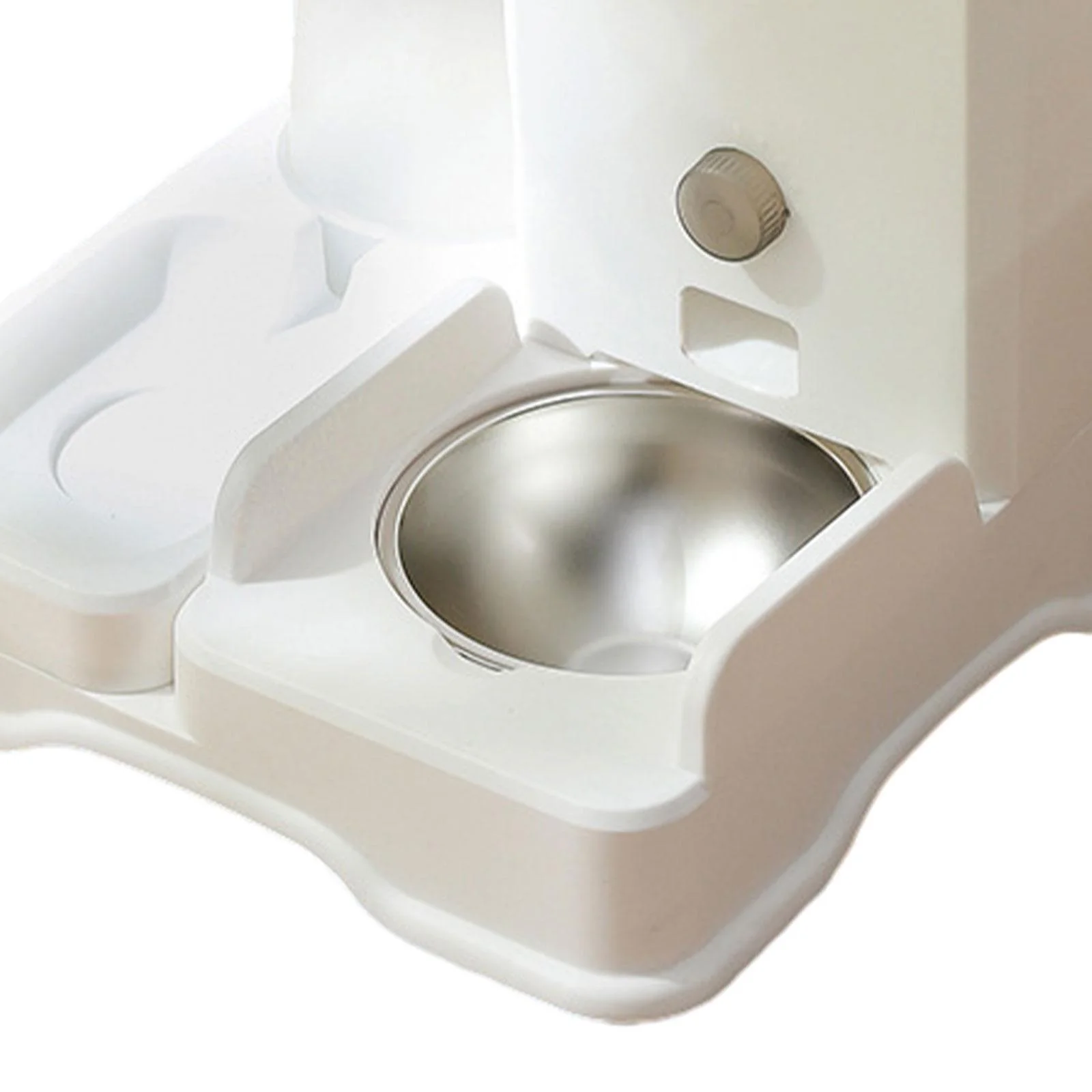 EHJRE 2 in 1 Automatic Pet Waterer Large Capacity Pet Food Storage Pet Self Feeder Cats Dog Water and Food Feeder for Small Animals Stainless Steel Bowl