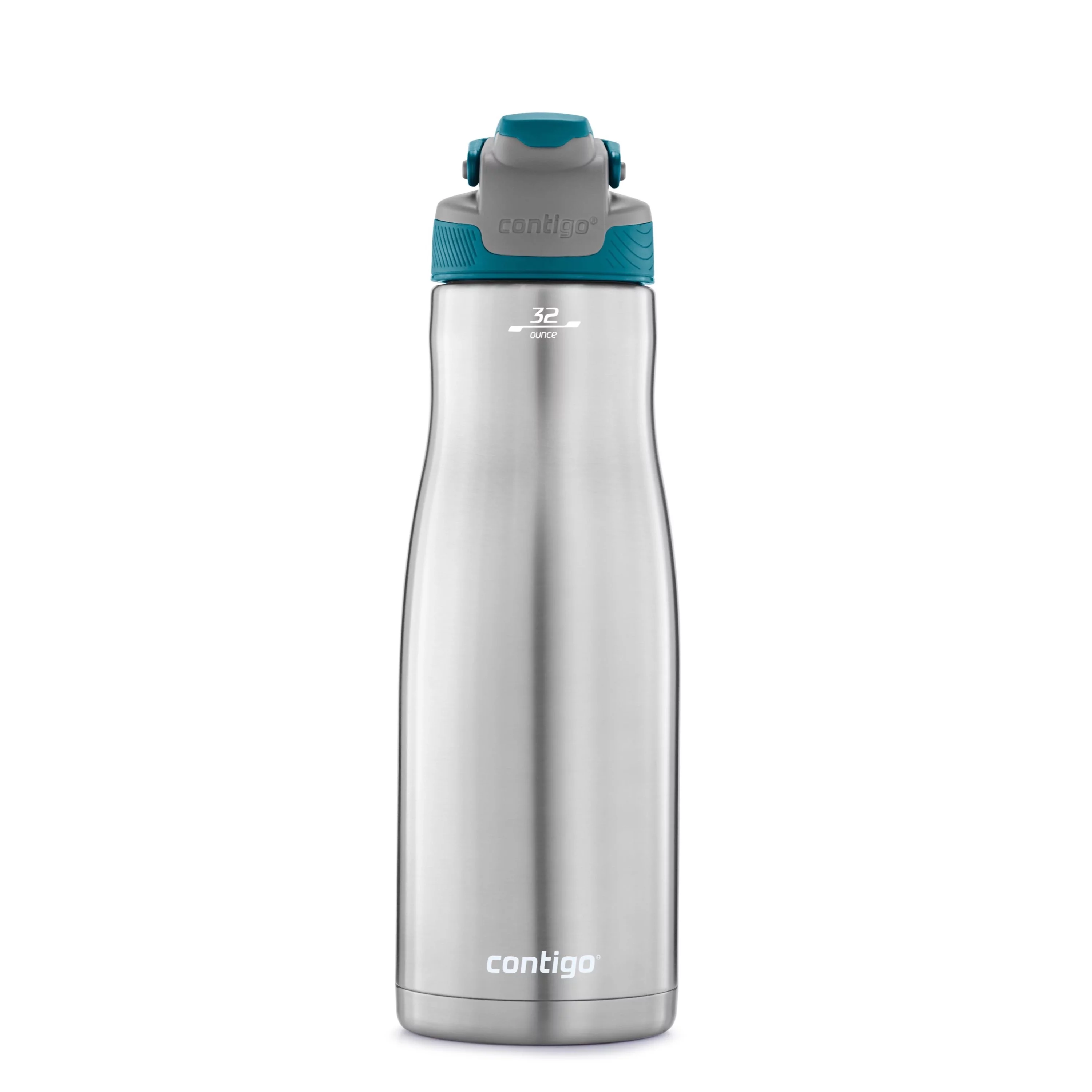 Contigo Cortland Chill Stainless Steel Water Bottle with AUTOSEAL Lid Stainless Steel with Juniper, 32 fl oz.