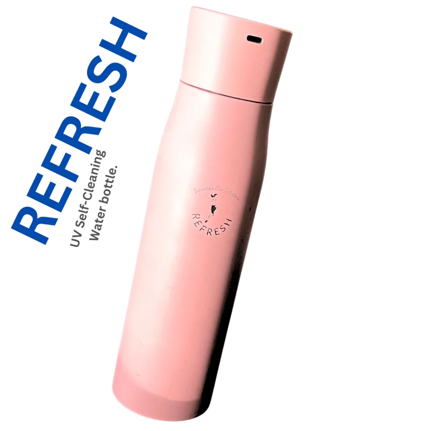 NEW Pink Water Bottle 17 oz UV Self-Cleaning Sterilization Vacuum Insulated Stainless Steel, 17oz, Touch Screen, Pink