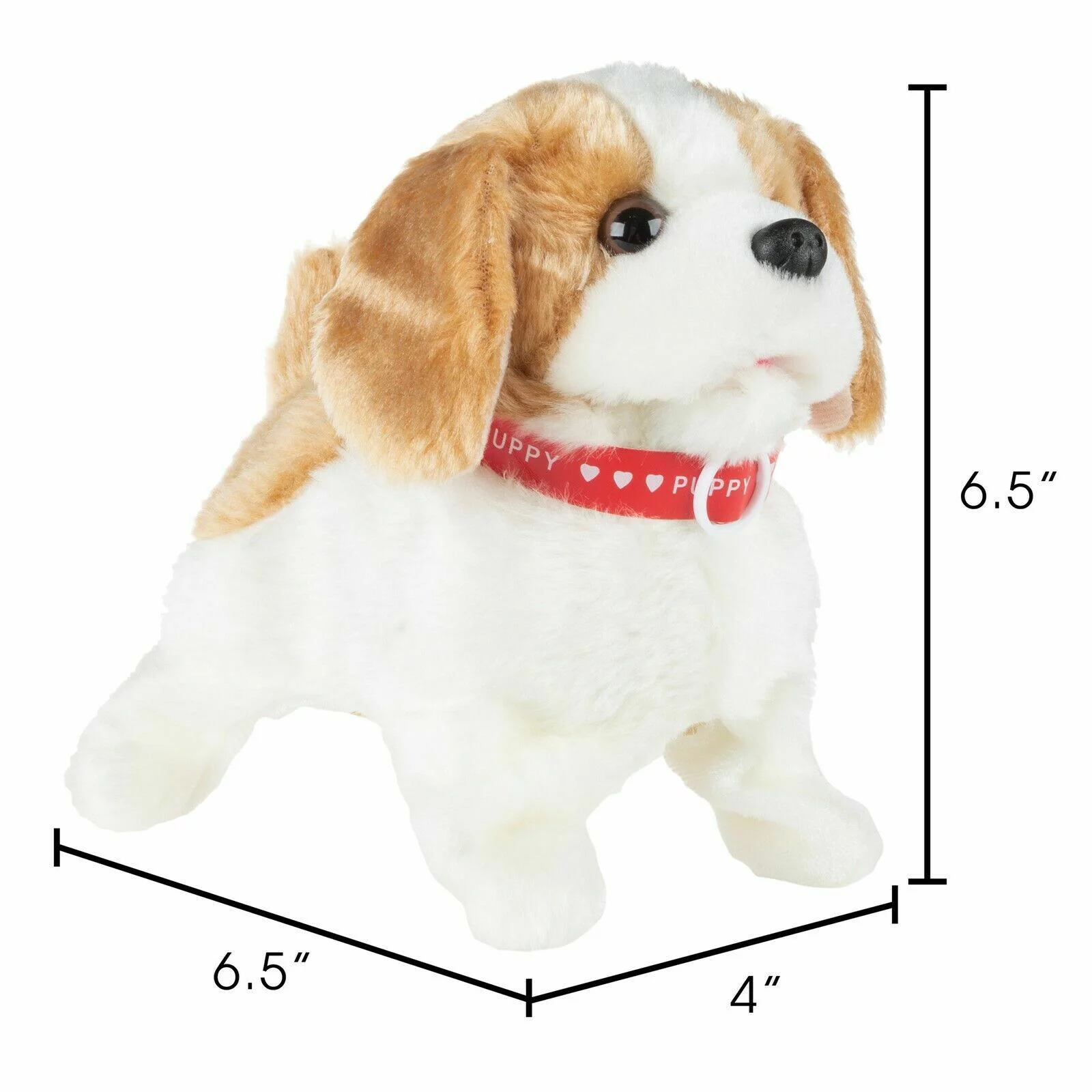 Animated Plush Dog Toy Walks Talks Back Flips Battery Operated 2 AA Pet Puppy