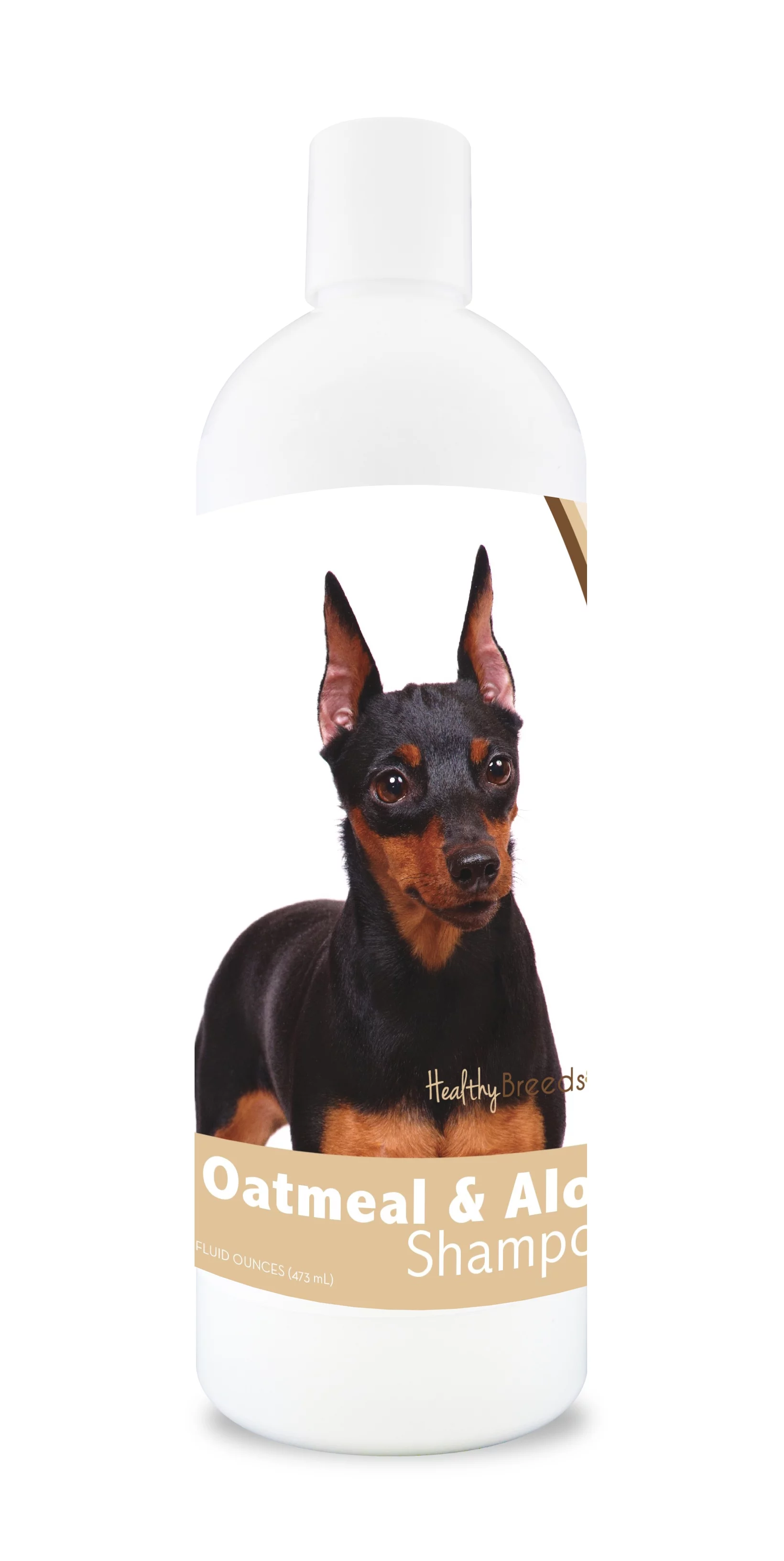Healthy Breeds Miniature Pinscher Oatmeal Dog Shampoo with Aloe 16 oz