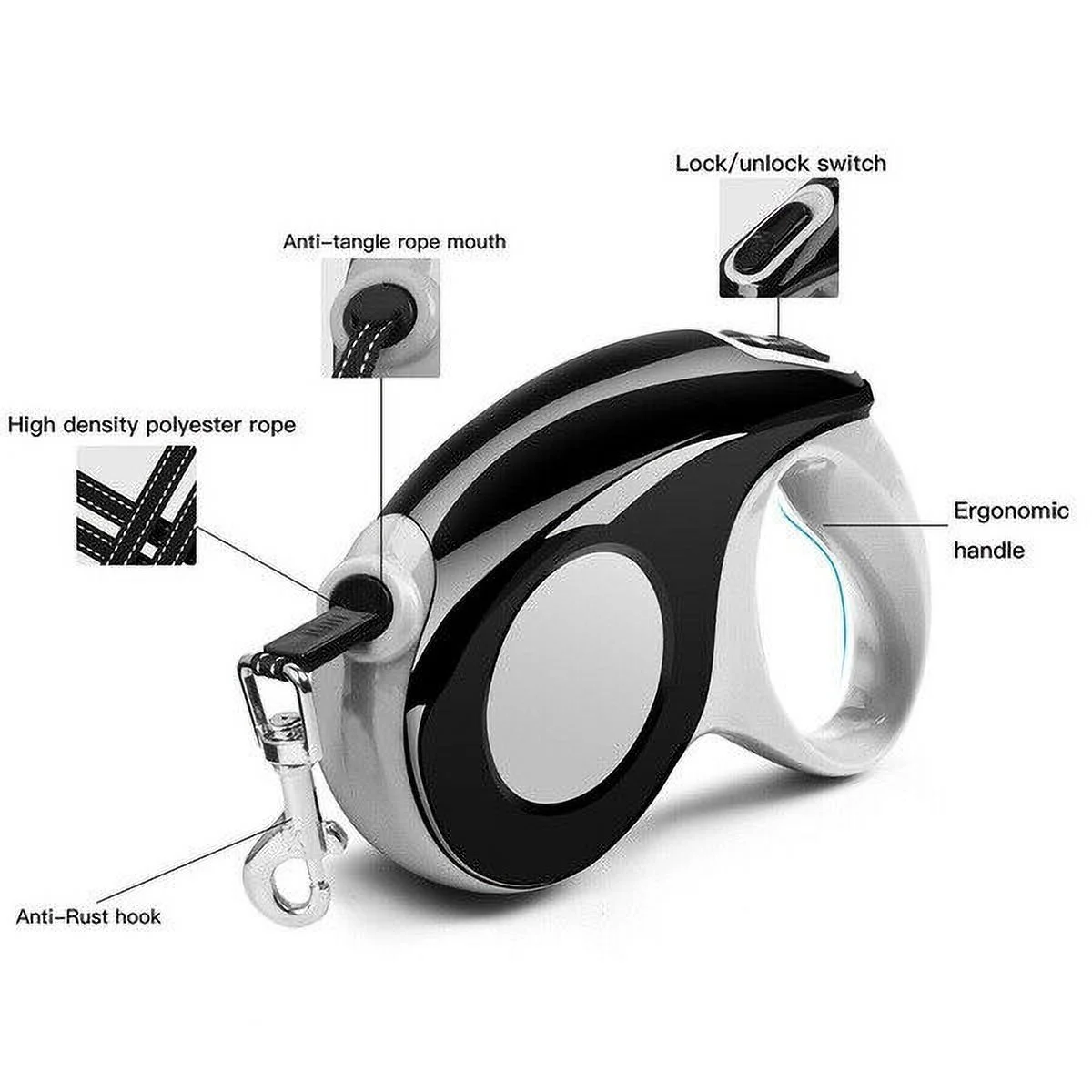 3/5M Automatic Retractable Walking Running Leads Dog Leashes Dogs Pet Products