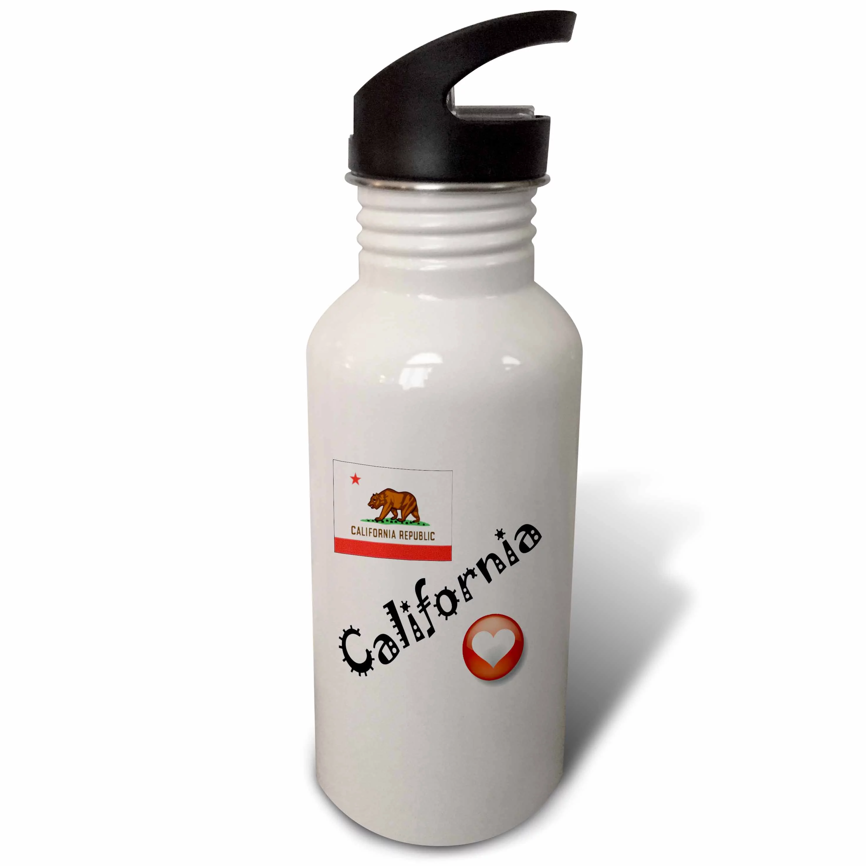 I Love California 21 oz Sports Water Bottle wb-7173-1
