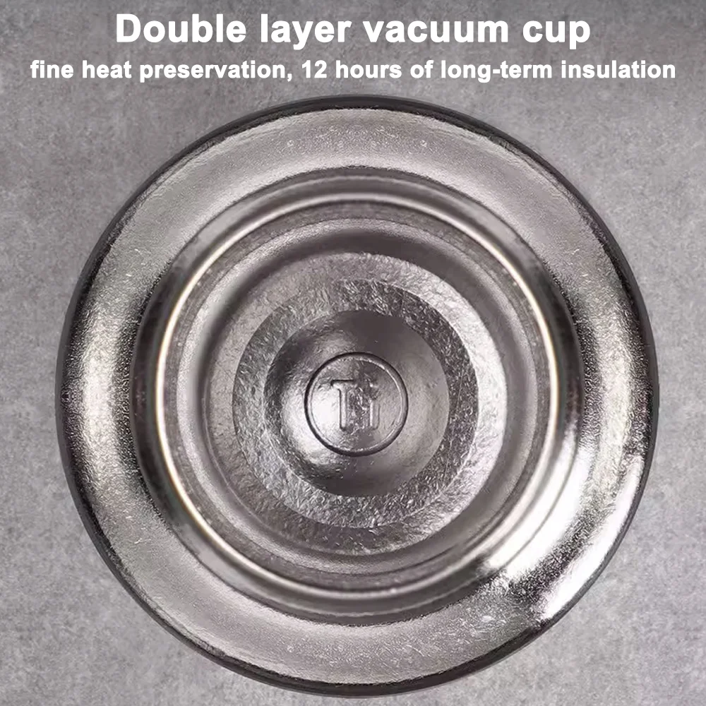 Gecheer Hiking Camping Vacuum Cup Dual-Layer 800ml Large Portable Water Bottle Drinkware