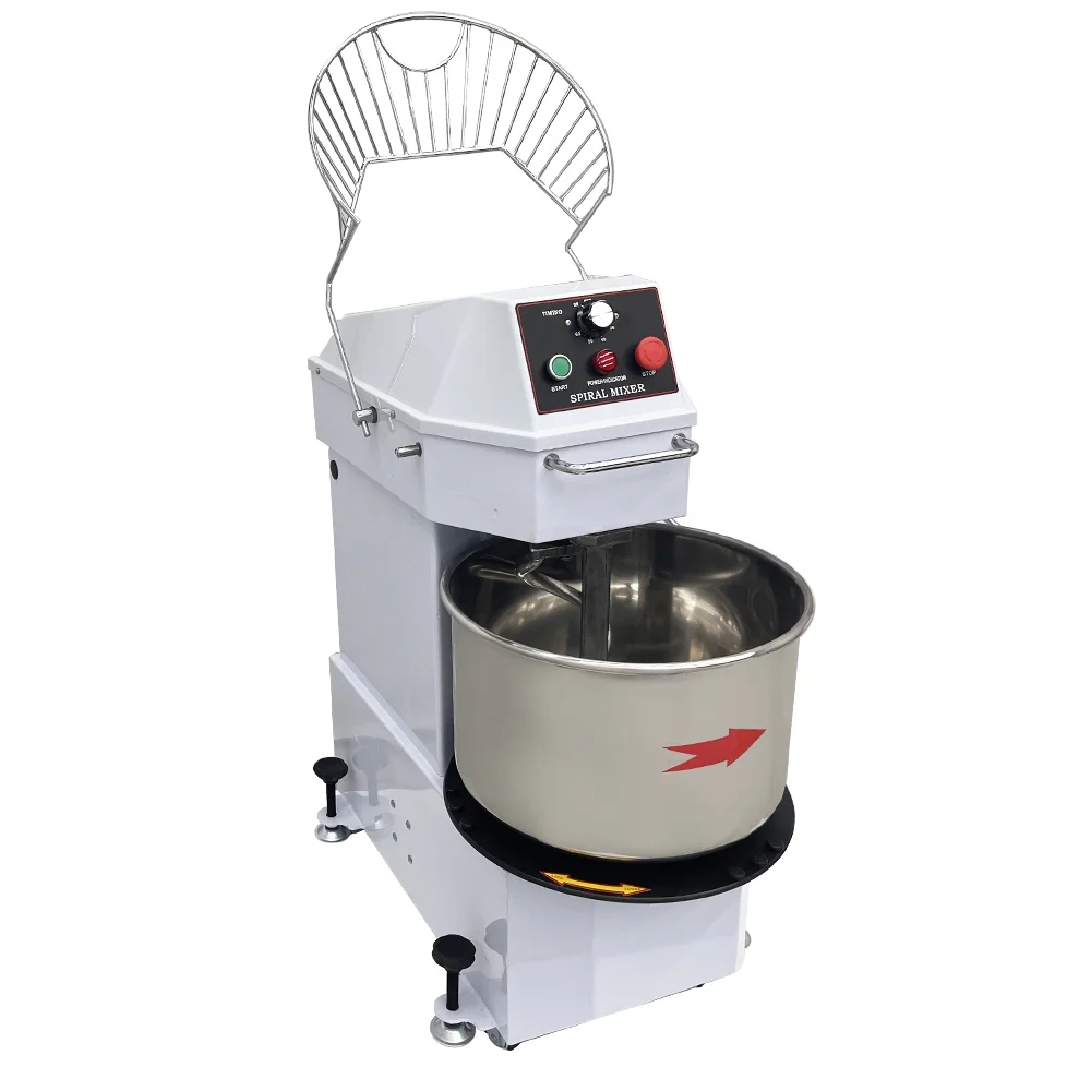 INTBUYING 20L Electric Dough Mixer Dual Rotating Dough Kneading Machine with Detachable Stainless Steel Bucket