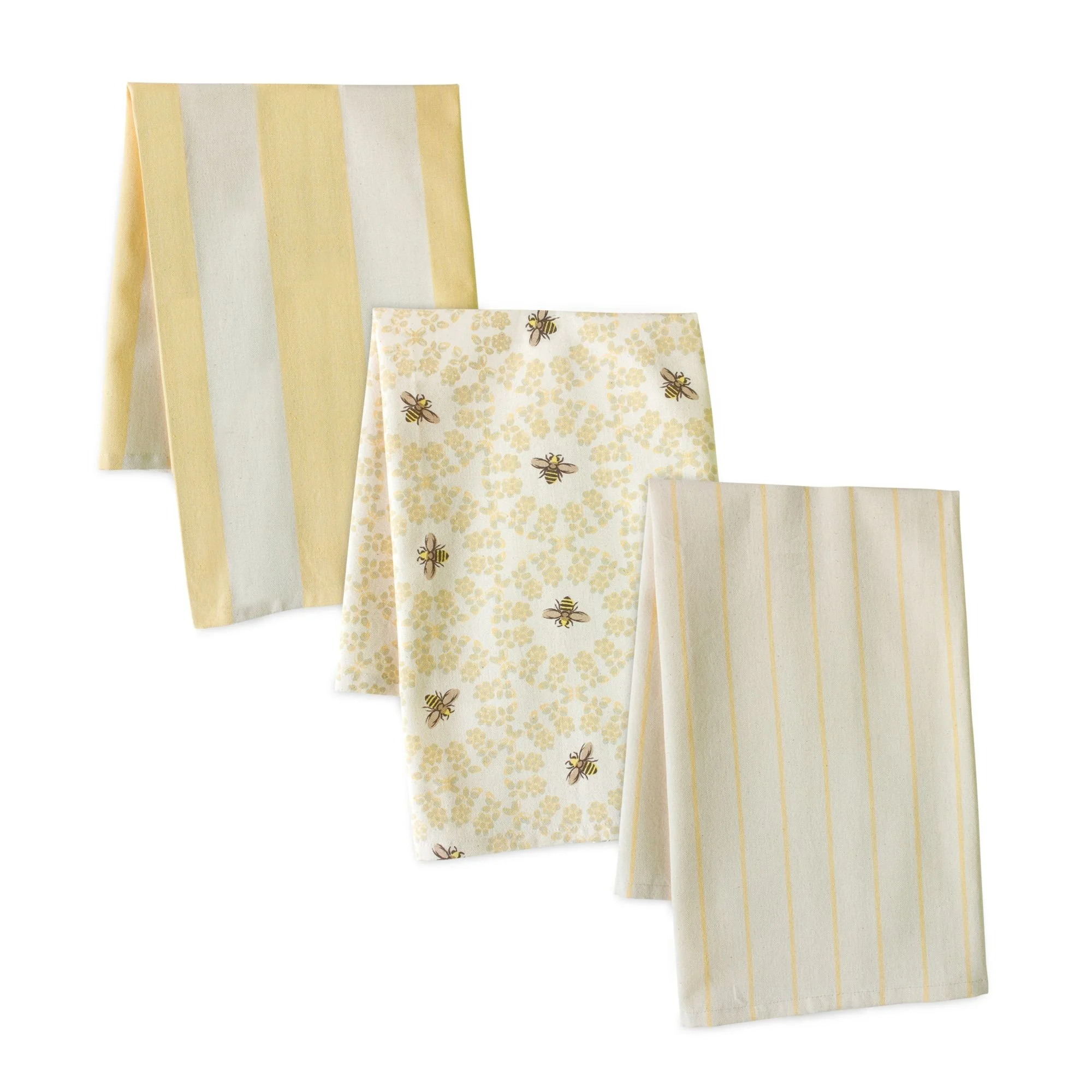 Melrose Set of 3 Stripe and Bumble Bee Tea Towels 28