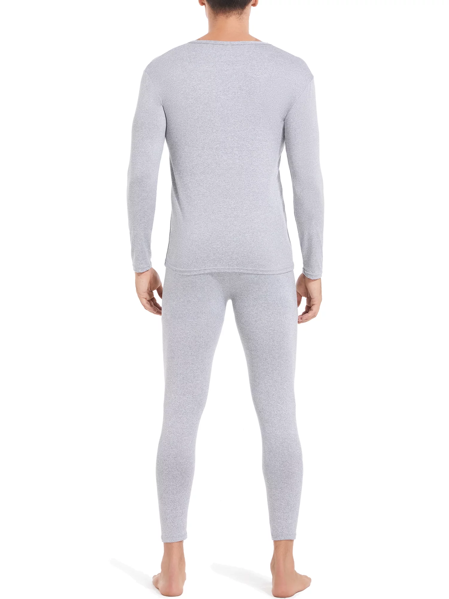 Thermal Underwear Set for Men Fleece Lined Long Johns Basic Layer Top Bottom for Cold Weather